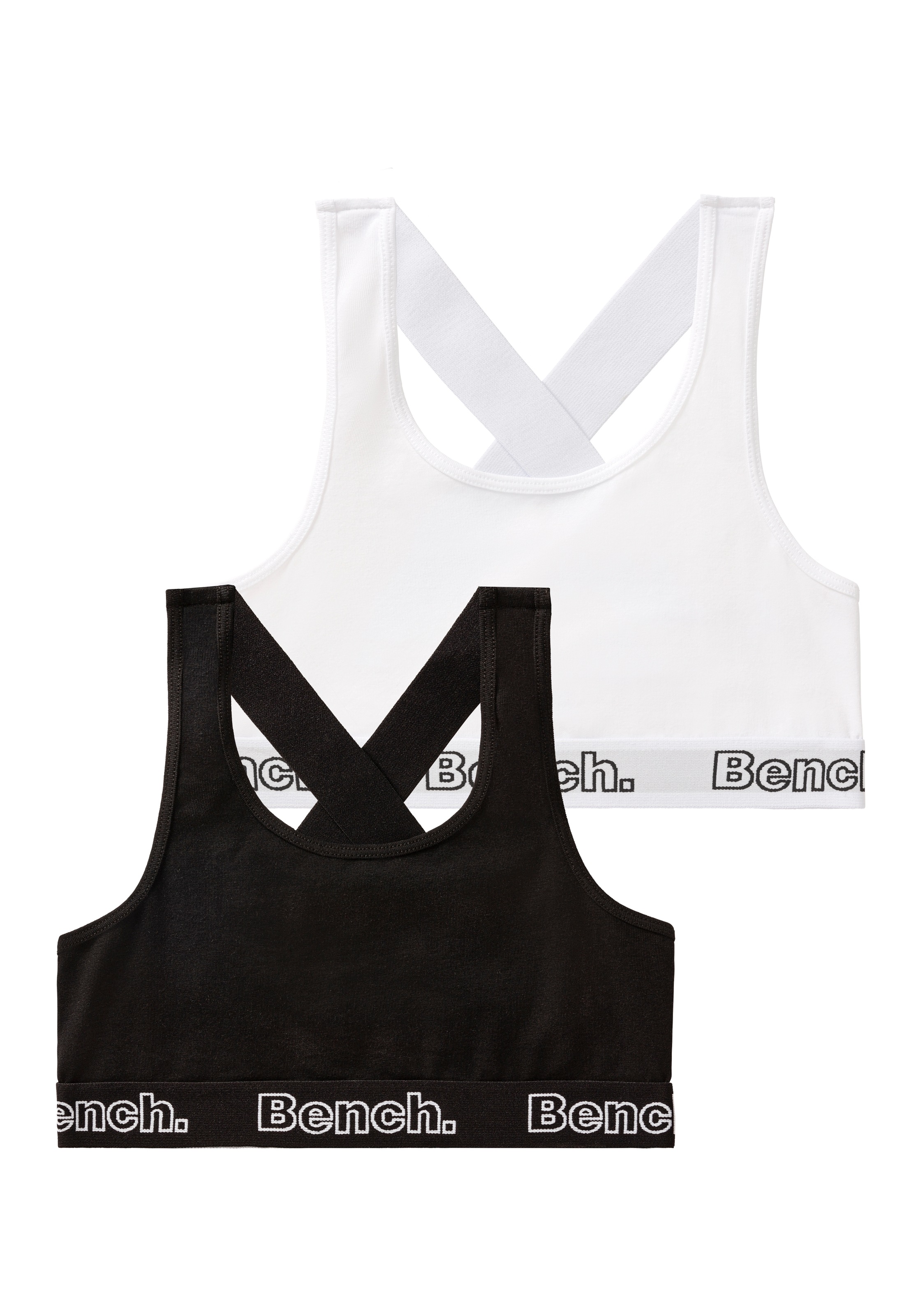 Bench. Mädchen Bustier Packung in schwarz-weiß, Größe N-Gr