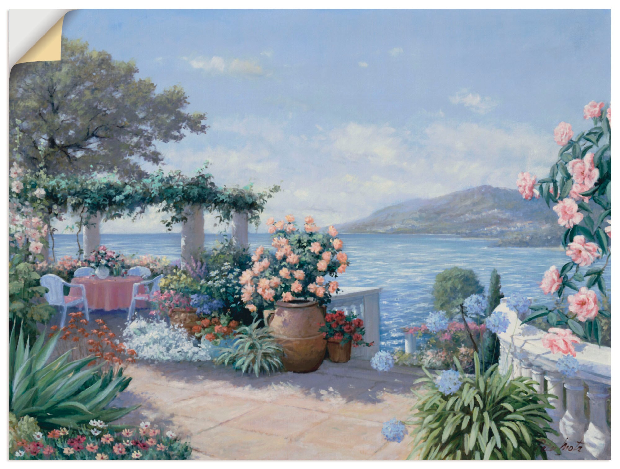 Artland Wandbild »Großartige Sicht«, Garten, (1 St.), als Leinwandbild,  Wandaufkleber oder Poster in versch. Größen bestellen im OTTO Online Shop