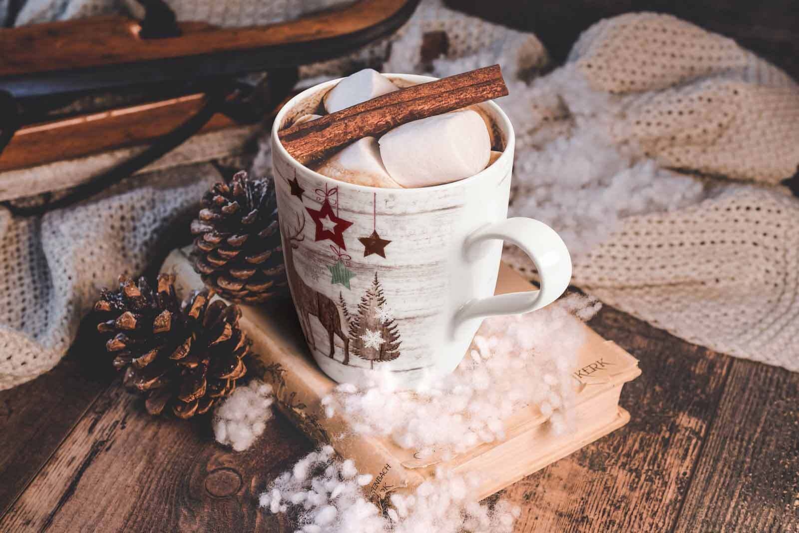 Seltmann Weiden Geschirr-Set »Frühstücks-Set Life Christmas 18er Set weiß-braun« Spülmaschinengeeignet, Mikrowellengeeignet, Ofenfest, Salamandergeeignet, Kühlschrankgeeignet, Gefrierschrankgeeignet
