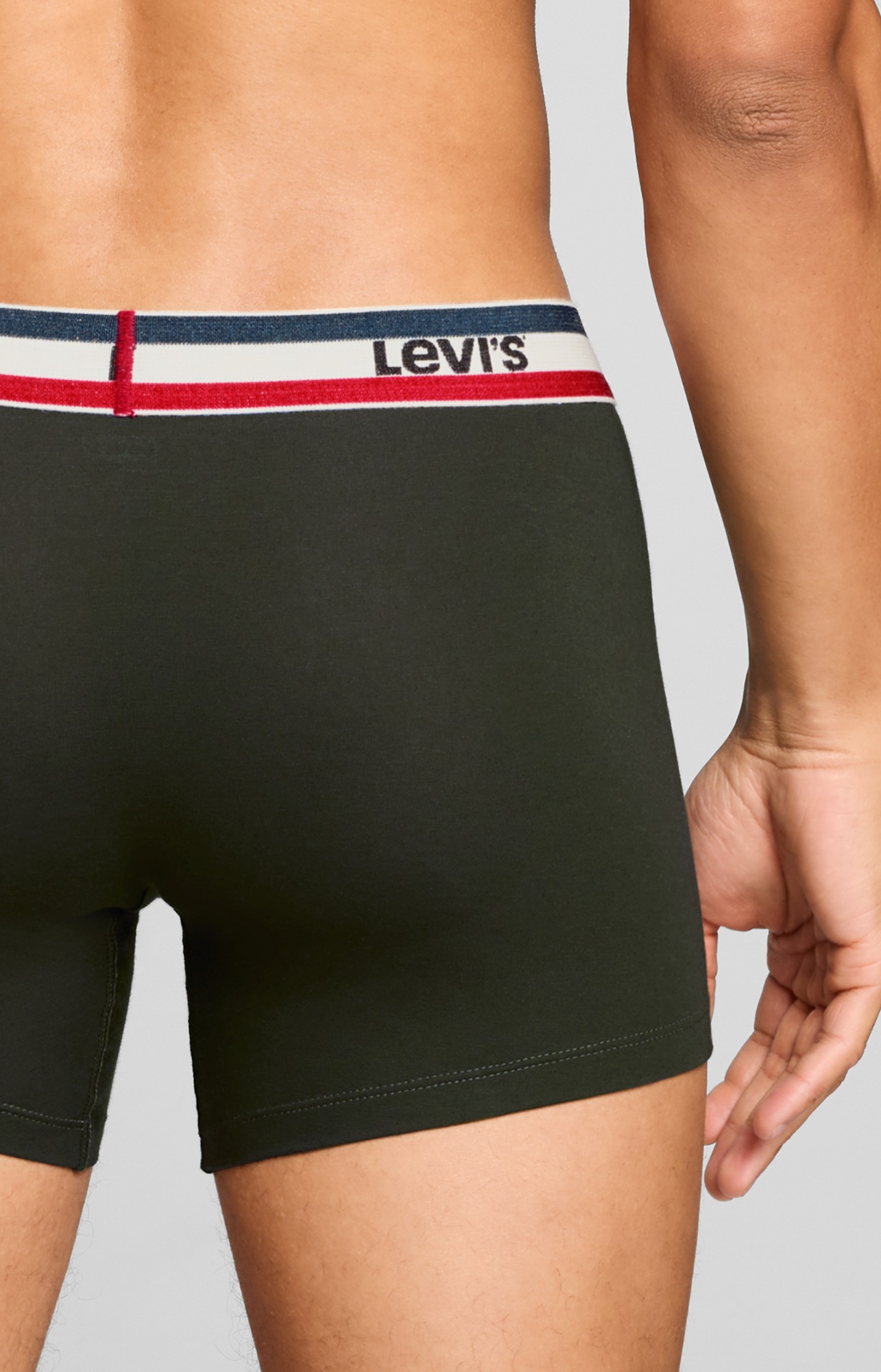 Levi's® Boxershorts »LEVIS MEN REPEAT SPW LOGO BOXER BRIEF« 2er Pack,  ohne Eingriff, elastischer Logobund, Baumwoll-Mix