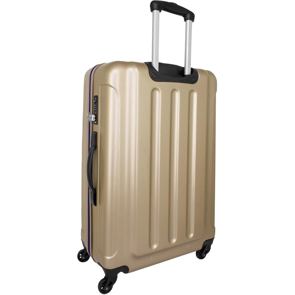 F23™ Hartschalen-Trolley »Wave 3.0, 78 cm, ricegold«, 4 Rollen