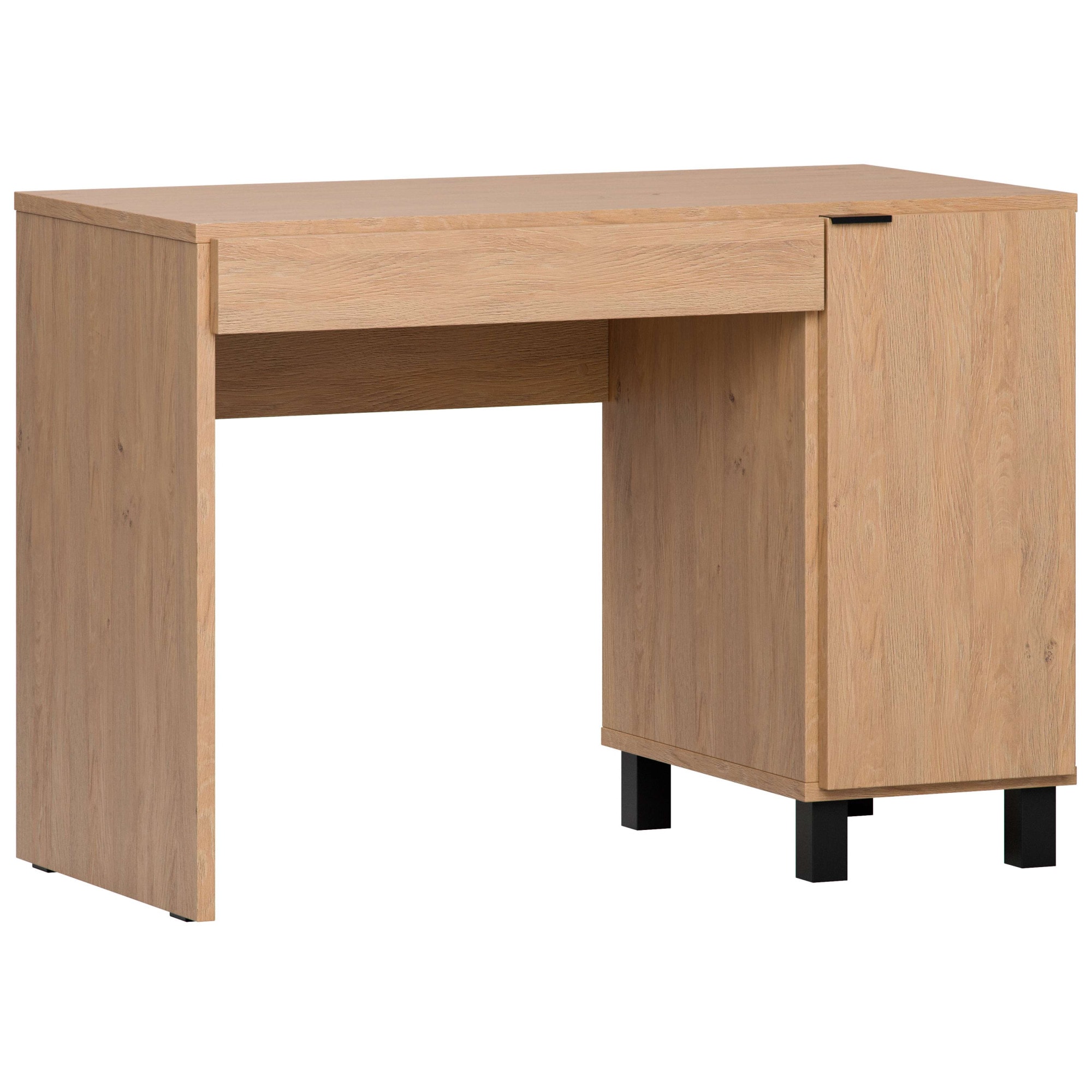 VOX Schreibtisch »SIMPLE Computertisch mit Stauraum, langlebige und stabile Qualität« B/T/H: 110/55/86,7 cm,  Bürotisch mit Schublade & Schrank in 3 Farben erhältlich, Metallgriffe