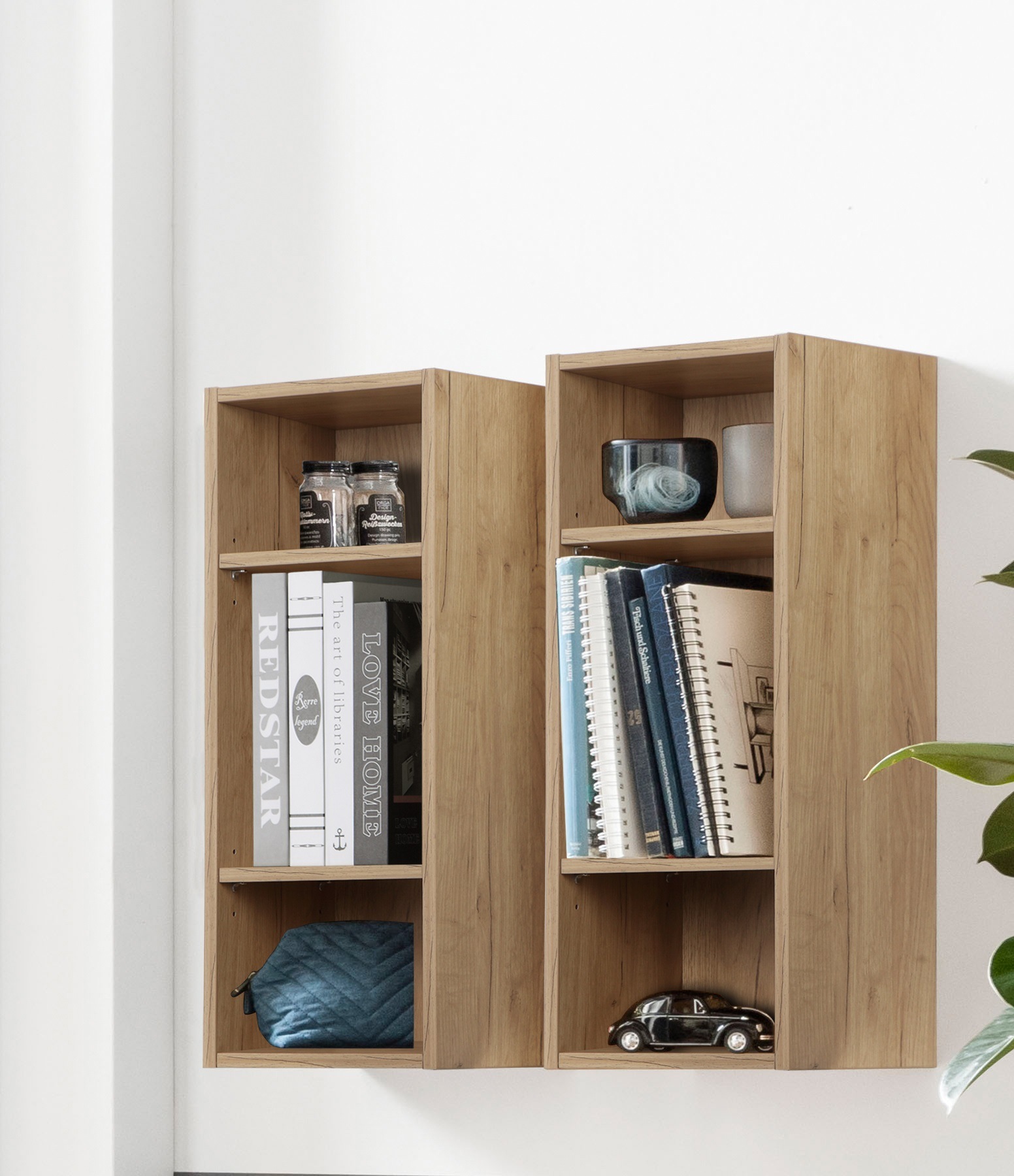 Places of Style Regal »Moid«, modernes Wandregal, Breite 26 cm, Höhe 69,5 cm