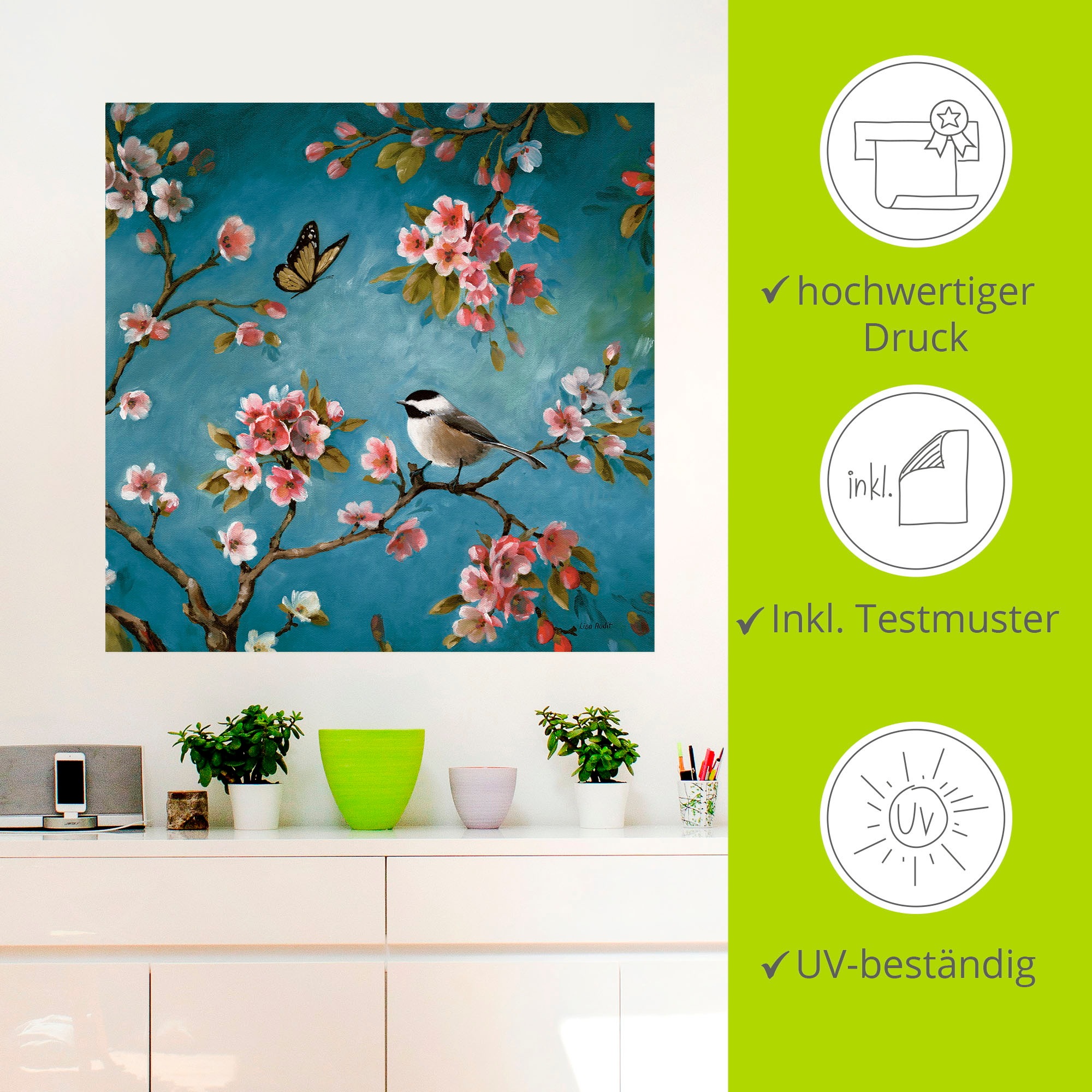 Artland Wandbild »Blüte III«, Blumen, (1 St.), als Poster, Wandaufkleber in verschied. Größen