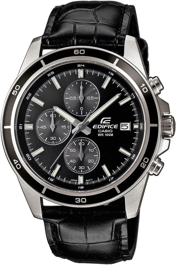 CASIO EDIFICE Chronograph »EFR-526L-1AVUEF«, Quarzuhr, Armbanduhr, Herrenuhr, Stoppfunktion, Datum, Neo-Display