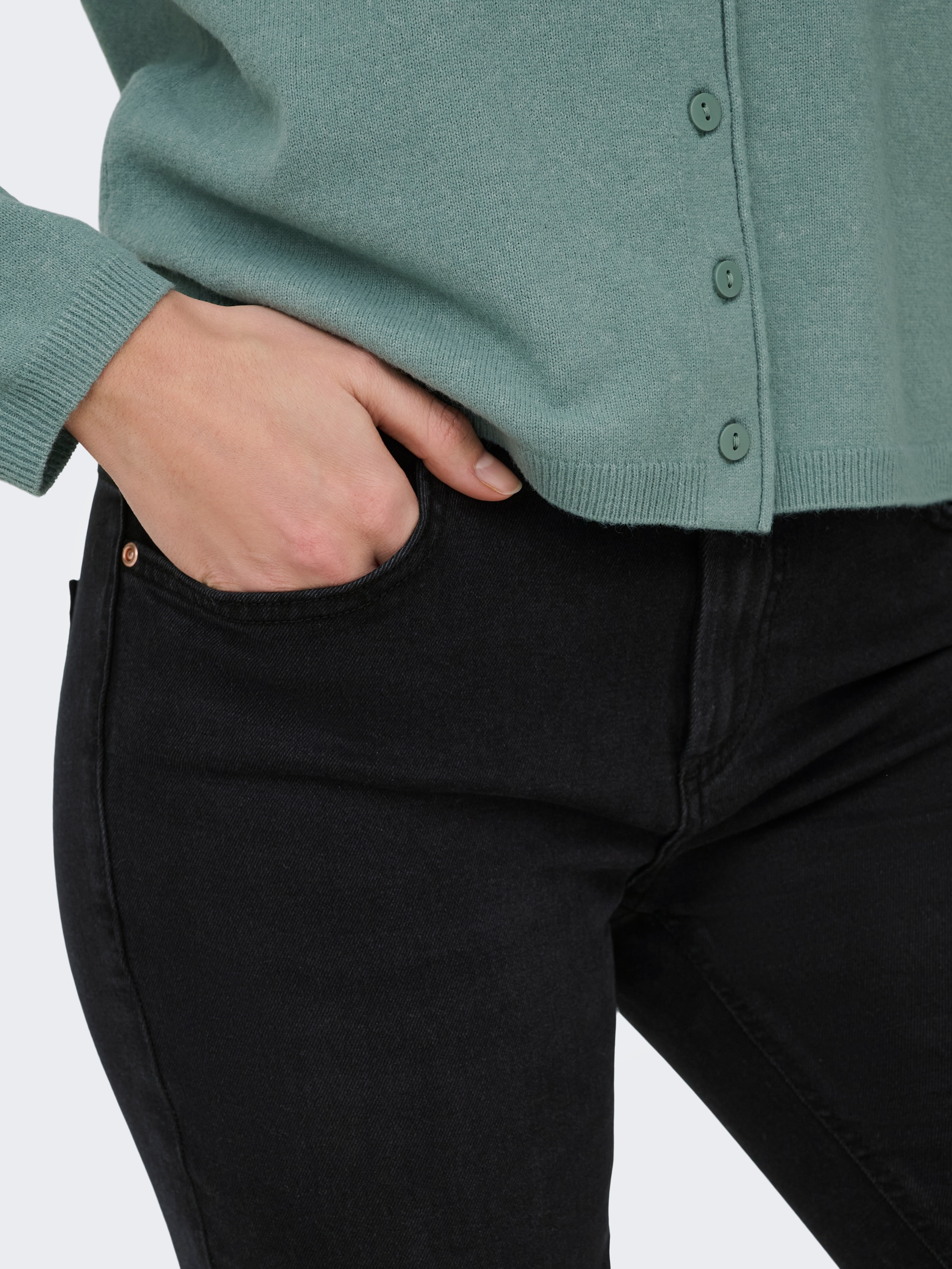 ONLY Skinny-fit-Jeans »ONLSUMI MID WAIST KNEE DES SK DNM  BOX« Destroyed Effekte