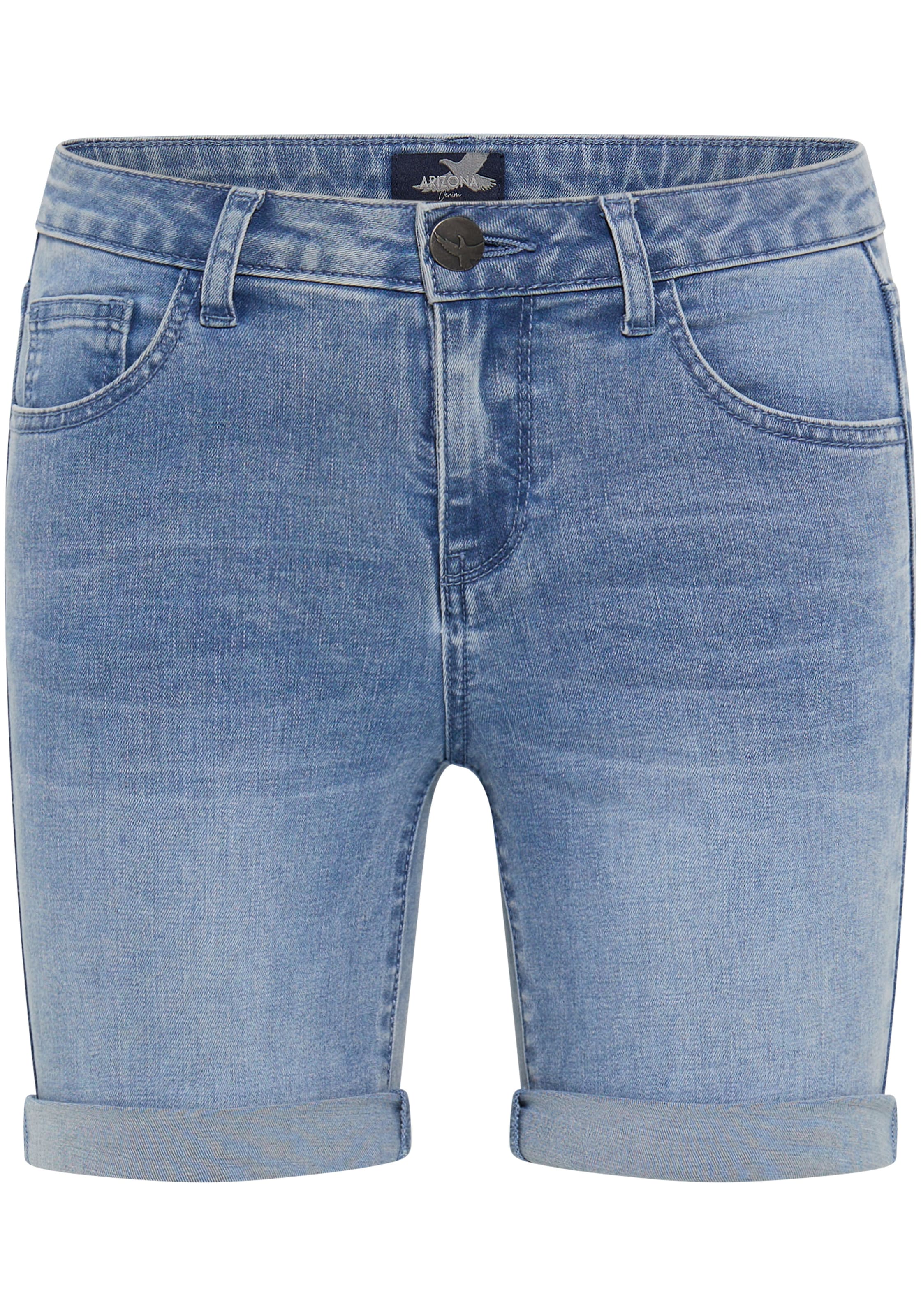 Arizona Jeansshorts »Ultra-Stretch«, extra eng geschnitten, krempelbare Beinabschlüsse