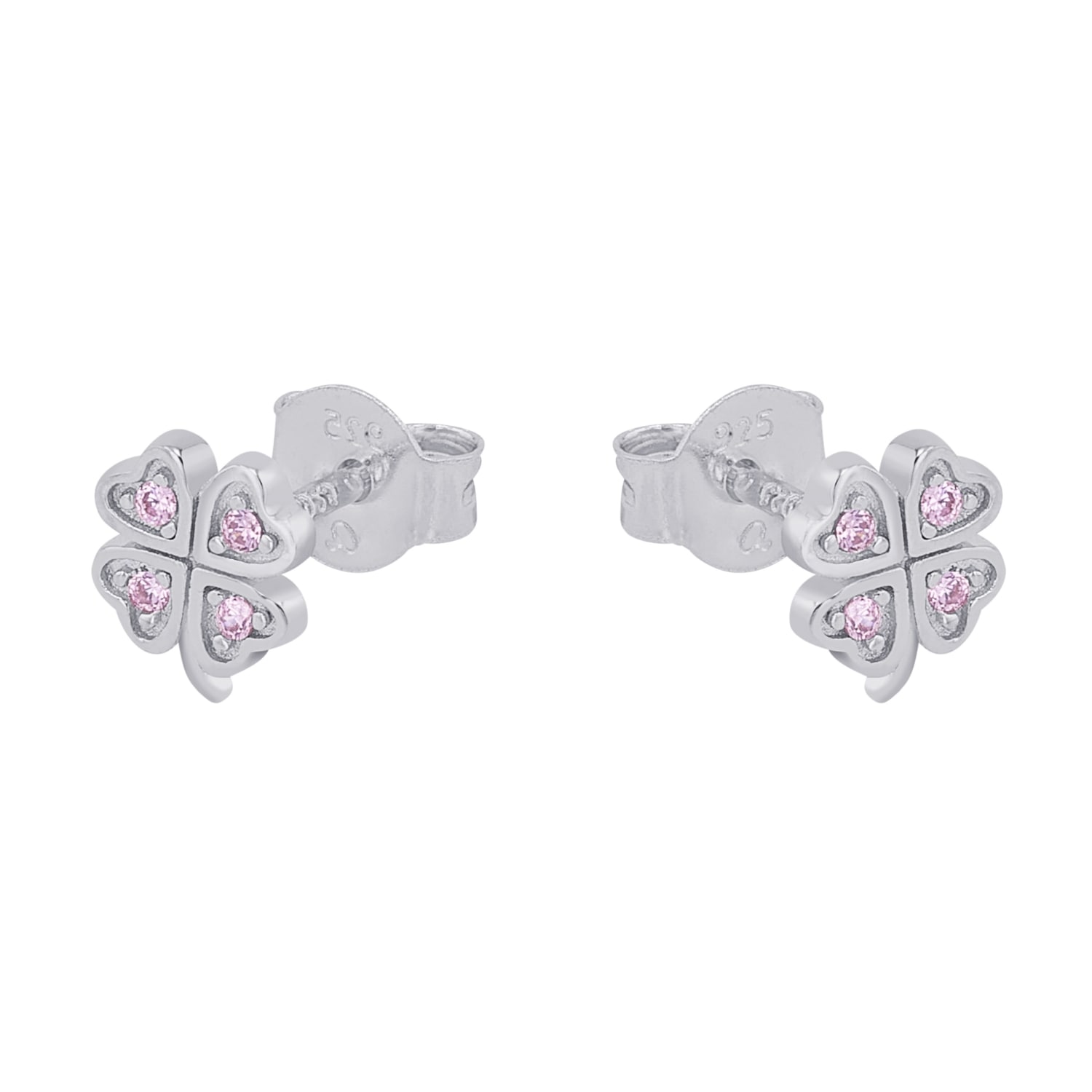 Prinzessin Lillifee Paar Ohrstecker »Kleeblatt, 2037942«, mit Zirkonia (synth.)
