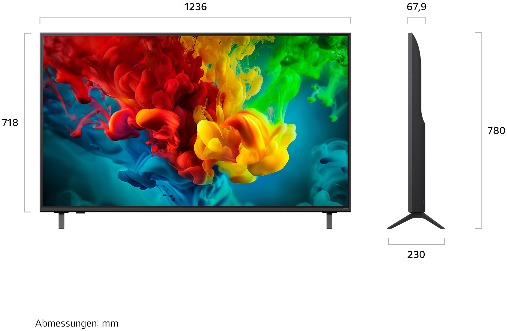 LG QNED-Fernseher »55QNED82B6B« 139 cm/55 ″ Smart-TV