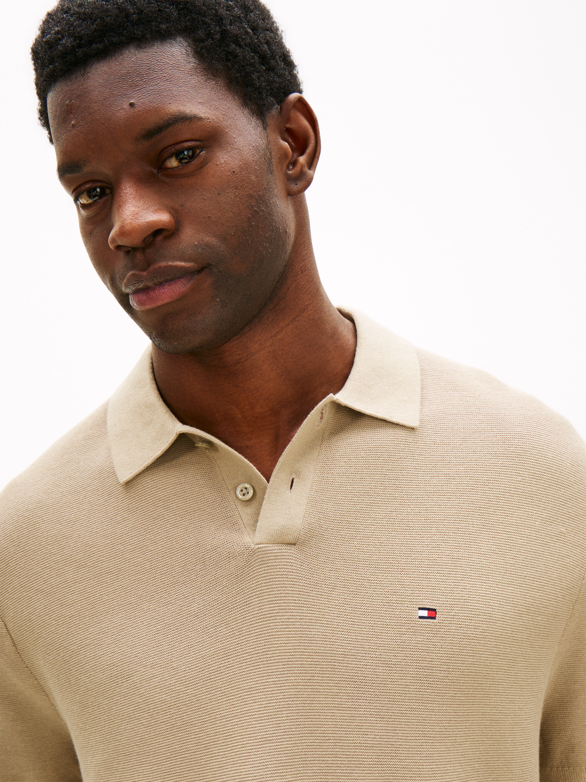 Tommy Hilfiger Polokragenpullover »COOL TOUCH STRUCTURE« Regular fit mit Polokragen