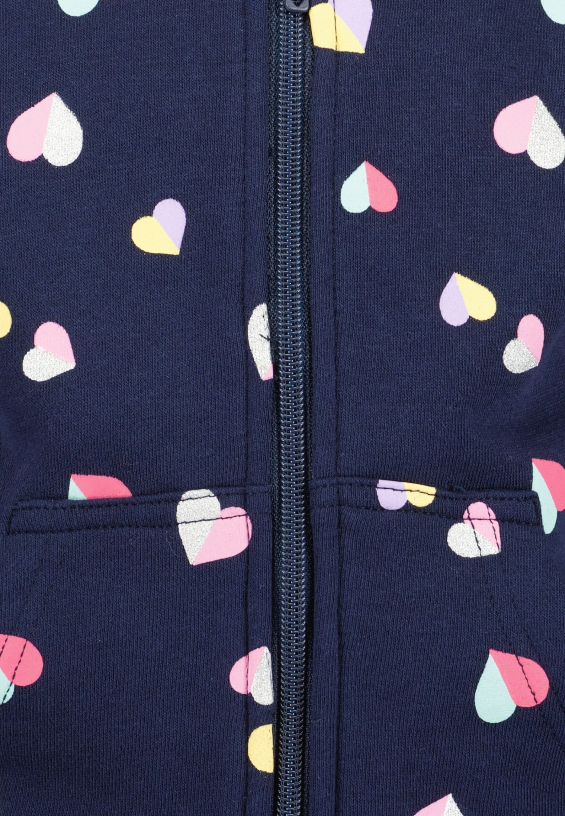 Blue Seven Kapuzensweatjacke, allover bedruckt