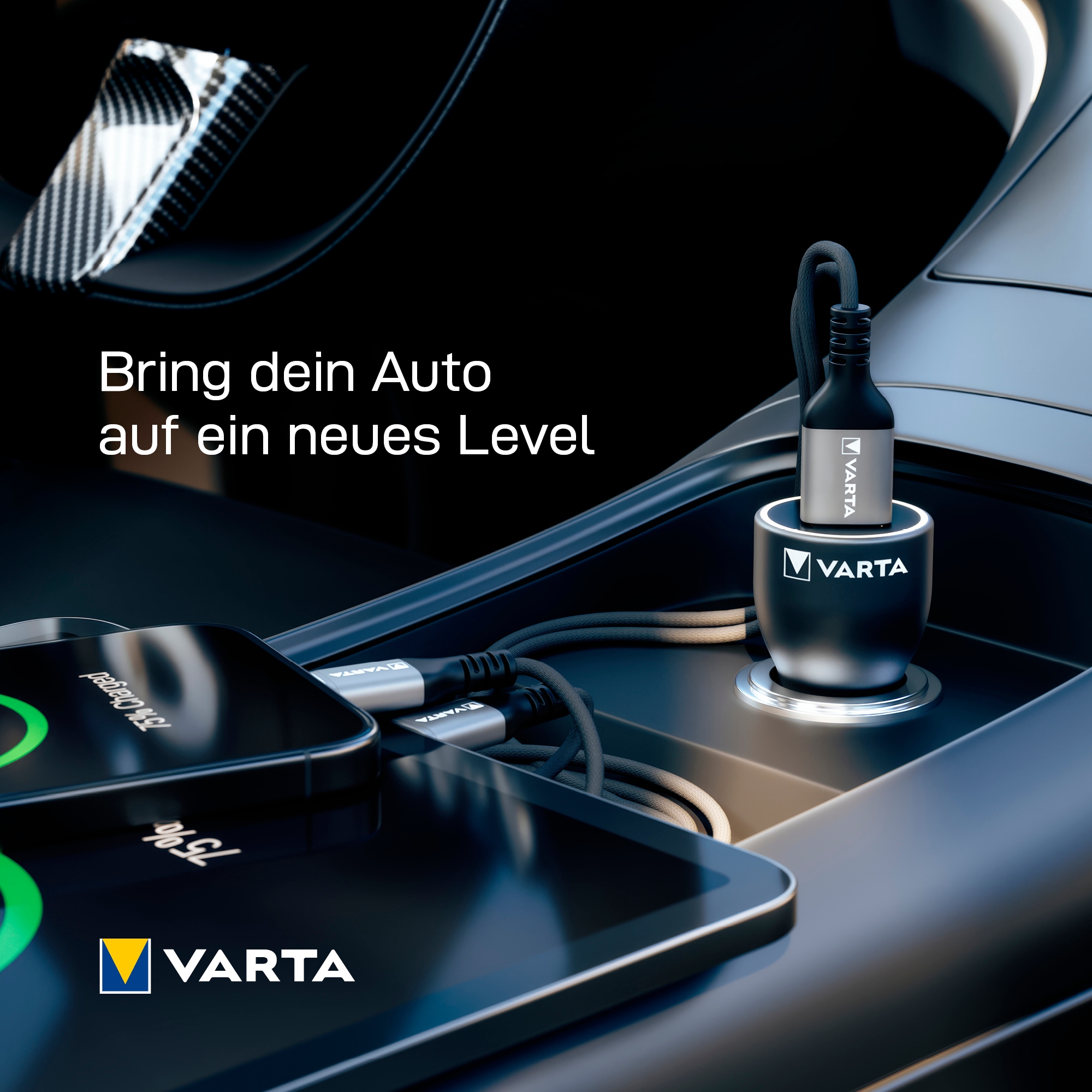 VARTA Autobatterie-Ladegerät »45 Watt Output 1x USB-A / 1x USB-C PD«