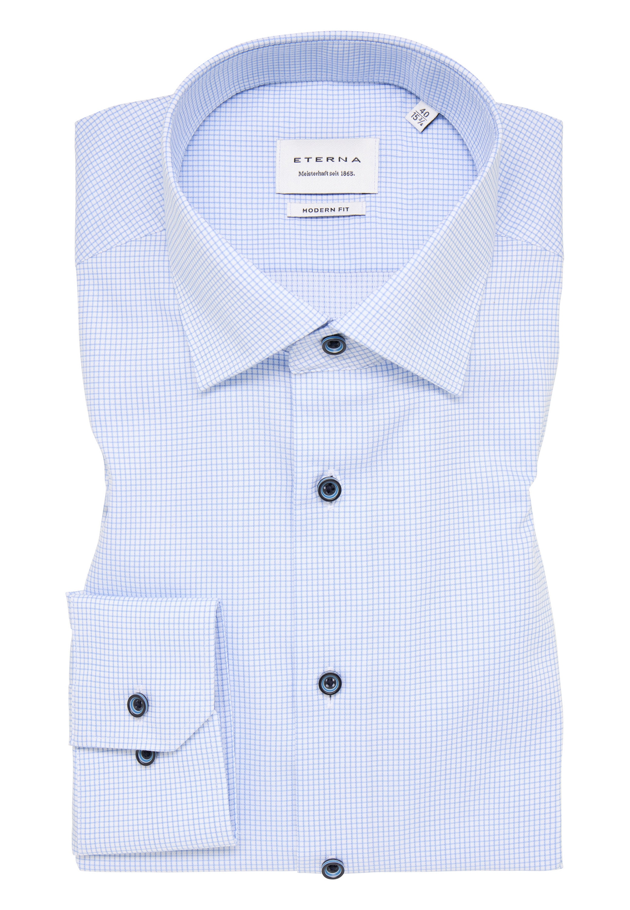 Eterna Langarmhemd »MODERN FIT«, NON IRON (bügelfrei)