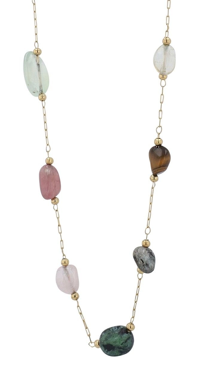 Adelia´s Gliederkette »Damen Halskette aus Edelstahl 43 cm«