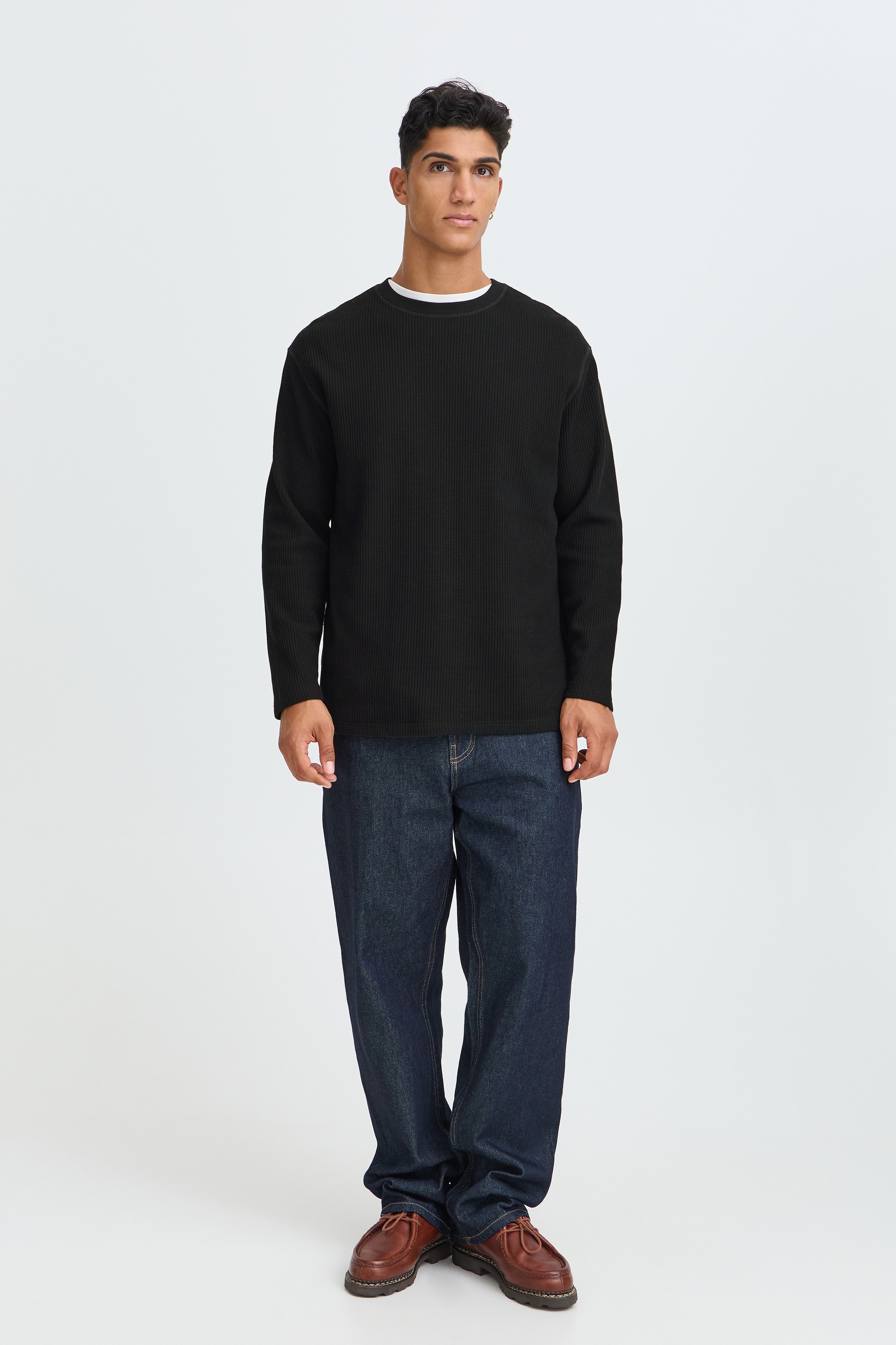 !Solid Langarmshirt »Langarmshirt SDDanton Waffle«