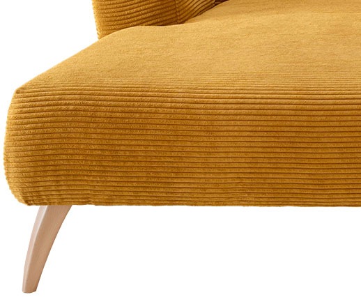 INOSIGN Ecksofa »Colori L-Form«, Holzfußfarbe wählbar, inkl. 4x Zierkissen