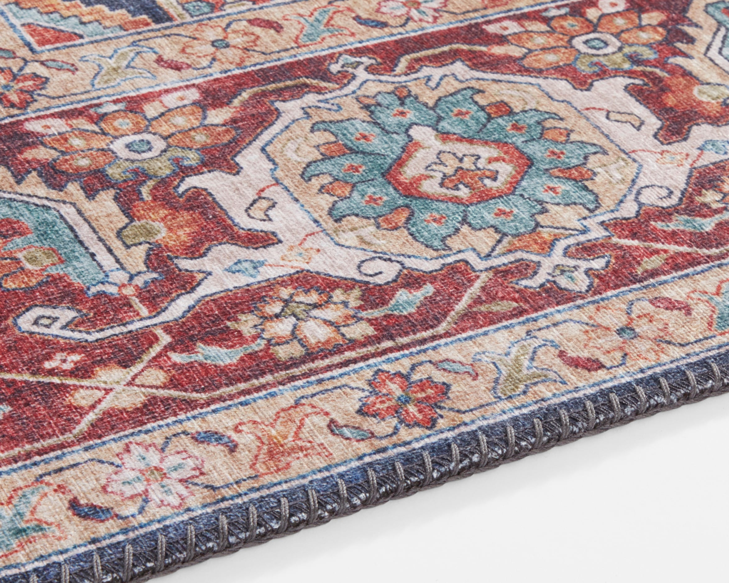 NOURISTAN Teppich »Sylla«, rund, 5 mm Höhe, Orientalisch, Orient, Vintage, Wohnzimmer, Schlafzimmer, Esszimmer