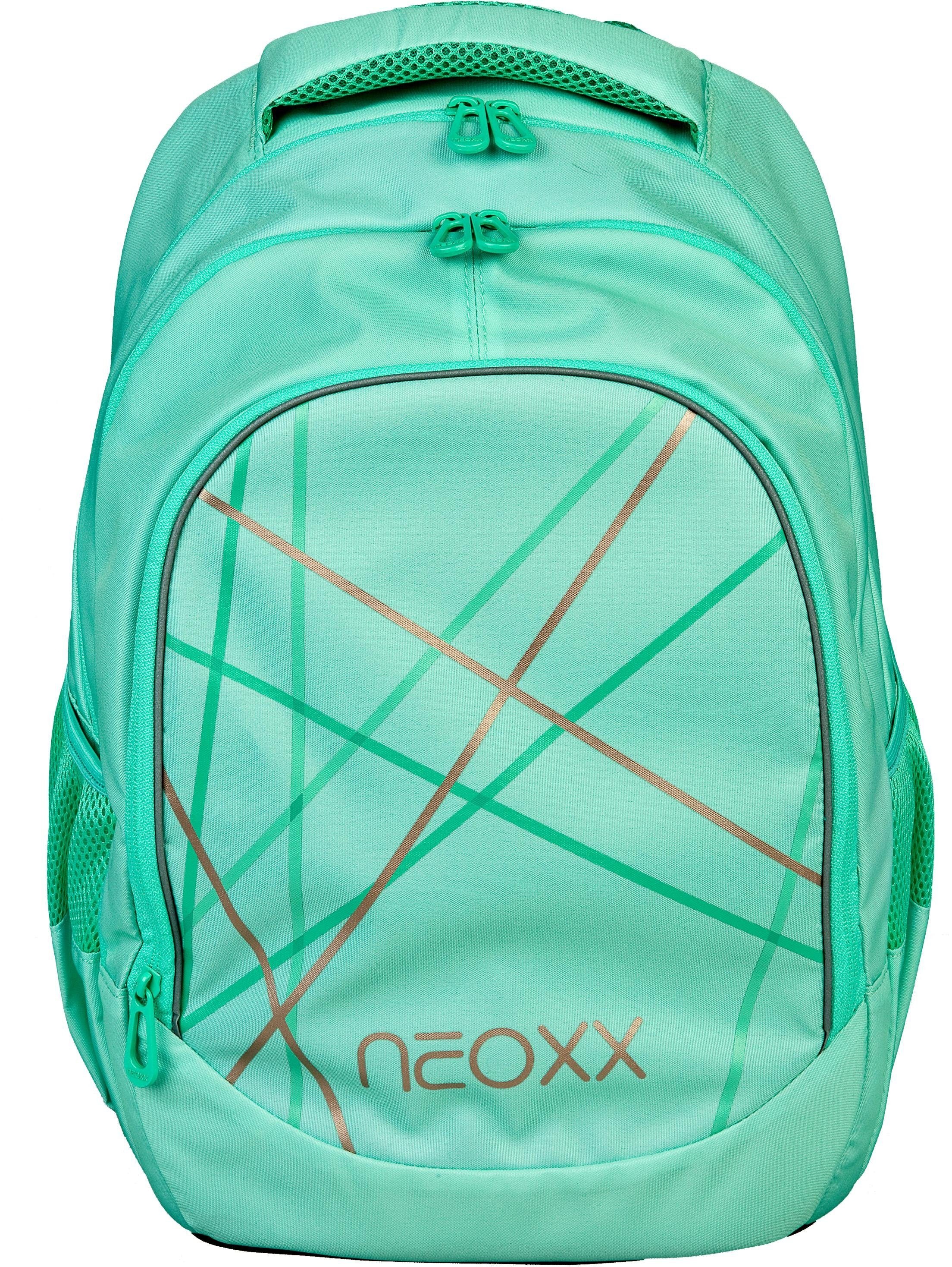 neoxx Schulrucksack »Fly, Mint to be«, Reflektionsnaht
