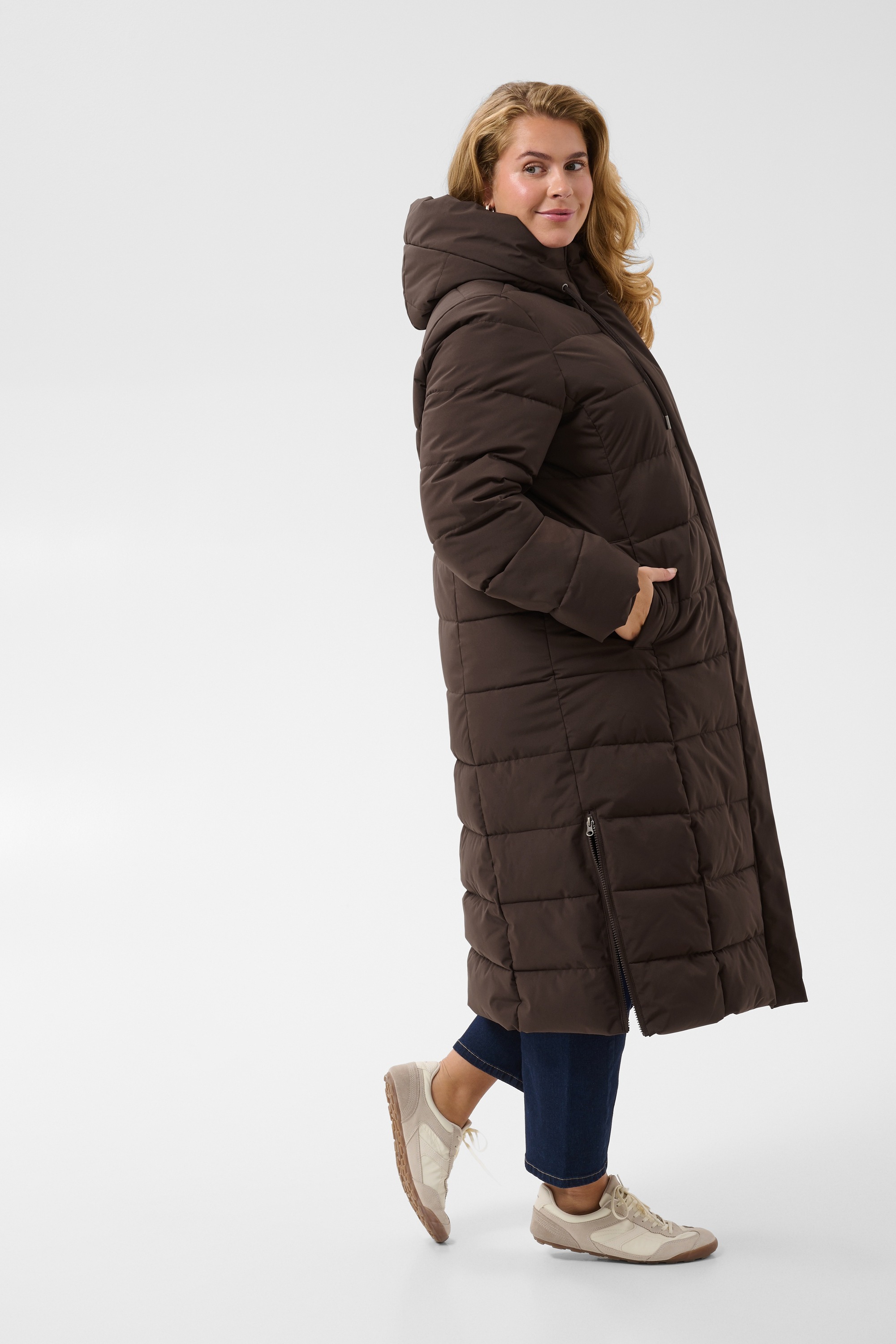 KAFFE Curve Wintermantel »KAFFE Curve Jacke KCserina«