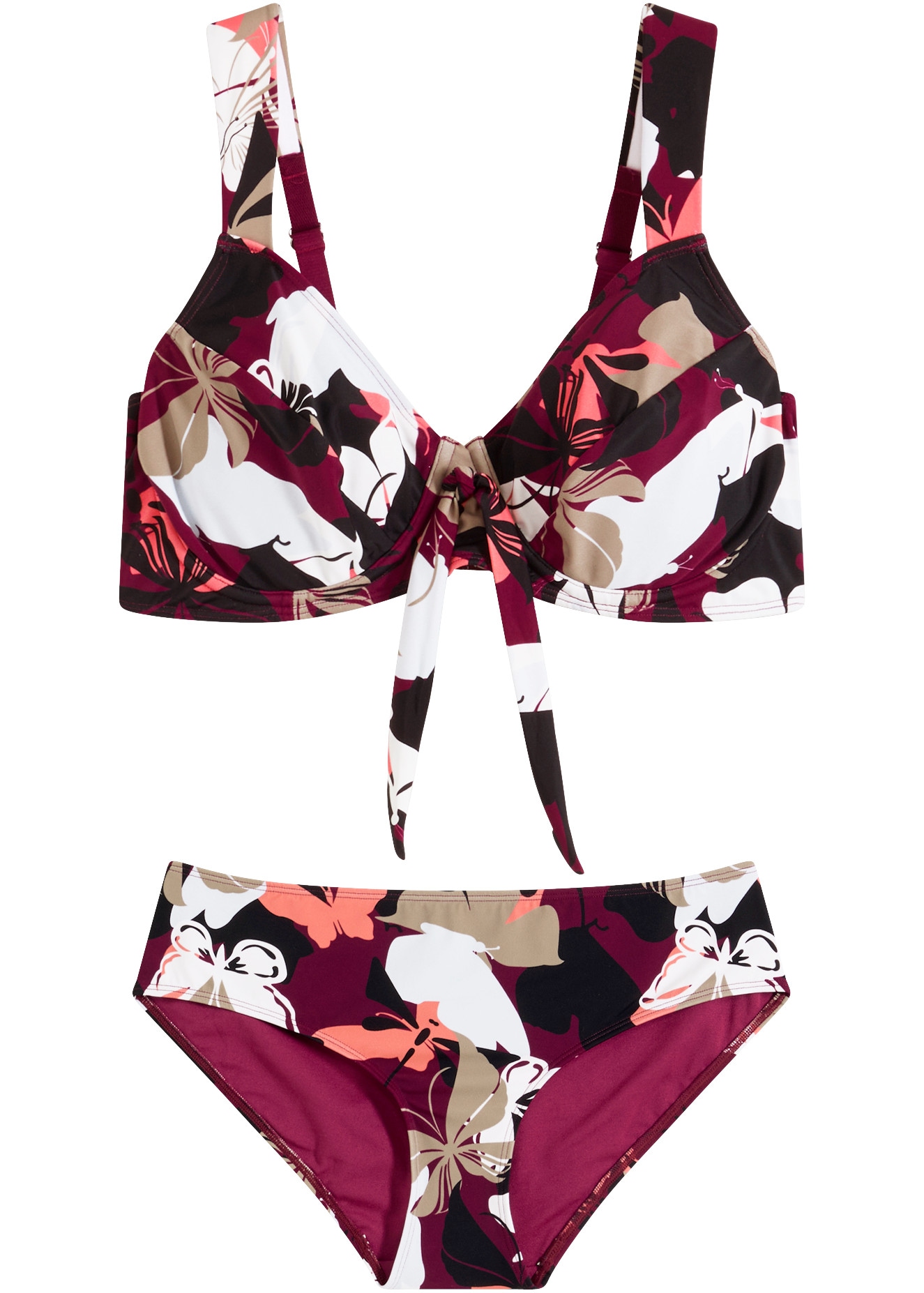 bonprix Bügel-Bikini Set,  mit gepolsterten Trägern, Minimizer-Bügel-Bikini, sportlicher Stil