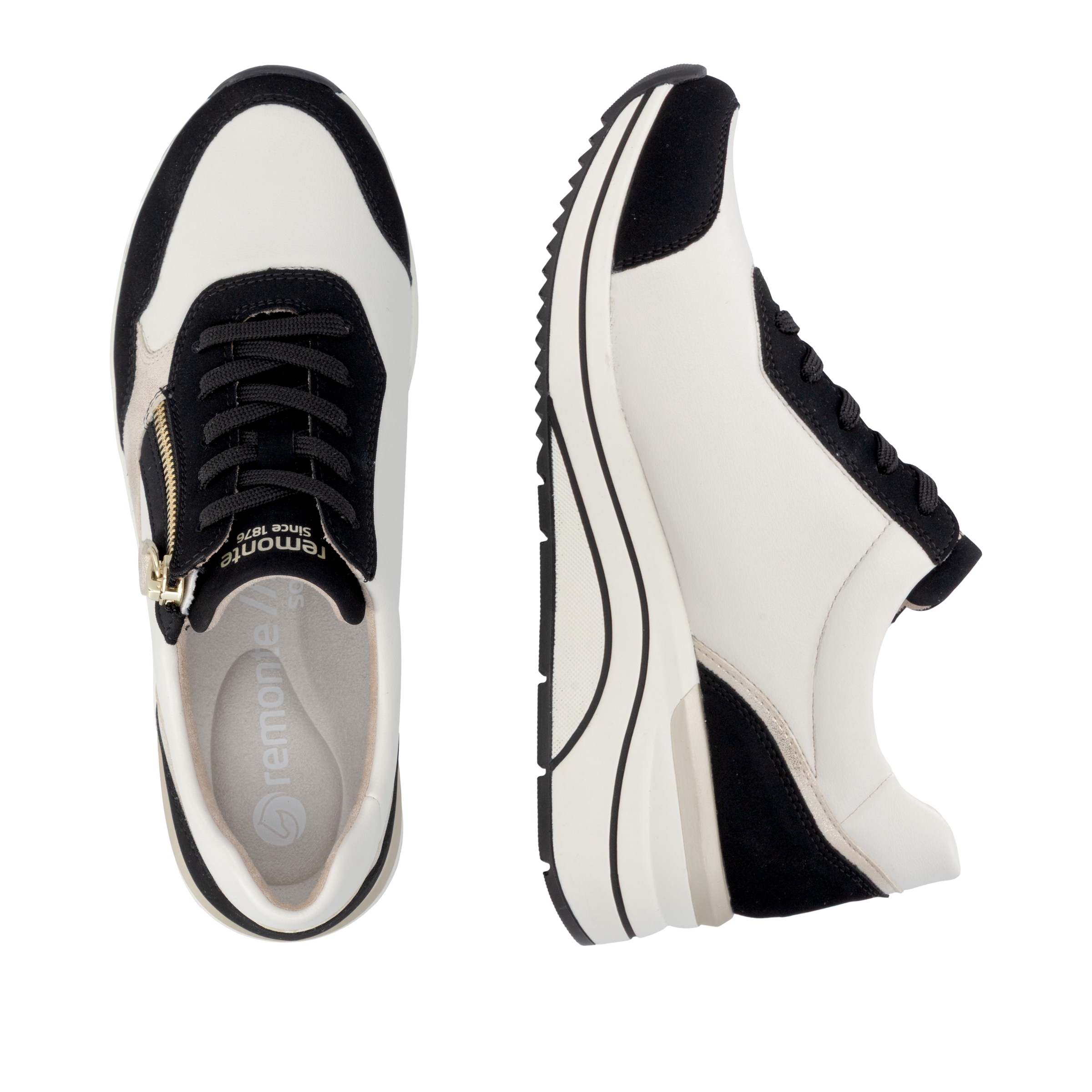 Remonte Keilsneaker  , Freizeitschuh, Halbschuh, Schnürschuh, vegane Verarbeitung