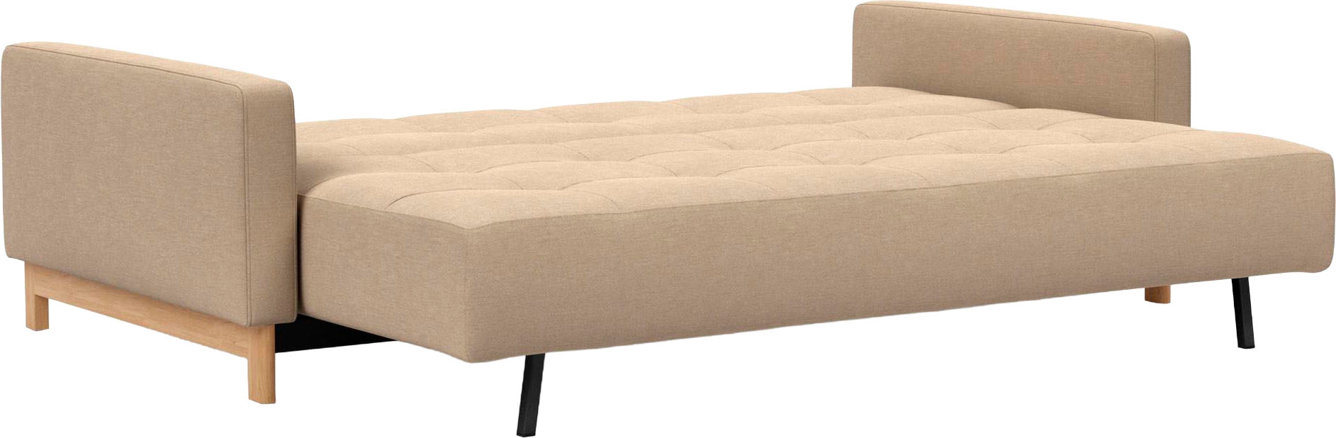 INNOVATION LIVING ™ Schlafsofa »Pyxis, 3-Sitzer Sofa mit extrabreiter Bettfunktion, Skandi-Design« Multifunktionssofa, extrabequem durch Taschenfederkern, Dauerschläfer