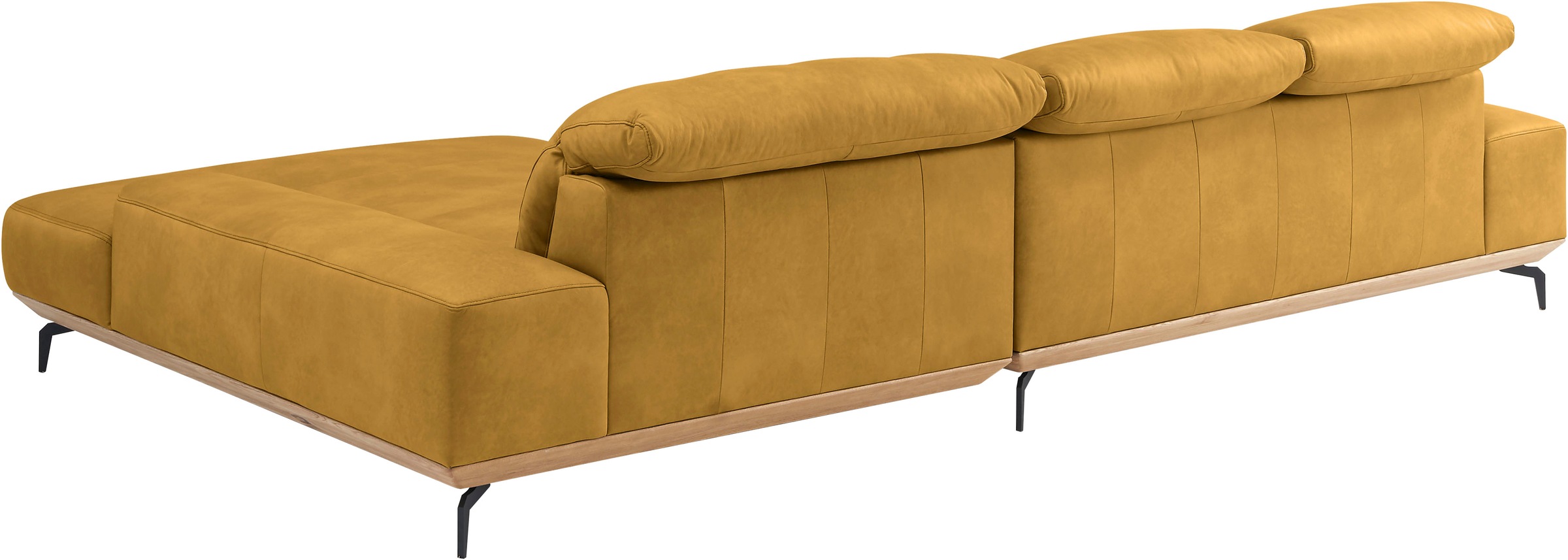 Musterring Wohnlandschaft »MR 2490«, Fuß schwarz, Sitzhöhe 48cm, wahlweise mit Funktionen, Maße 342x207 cm
