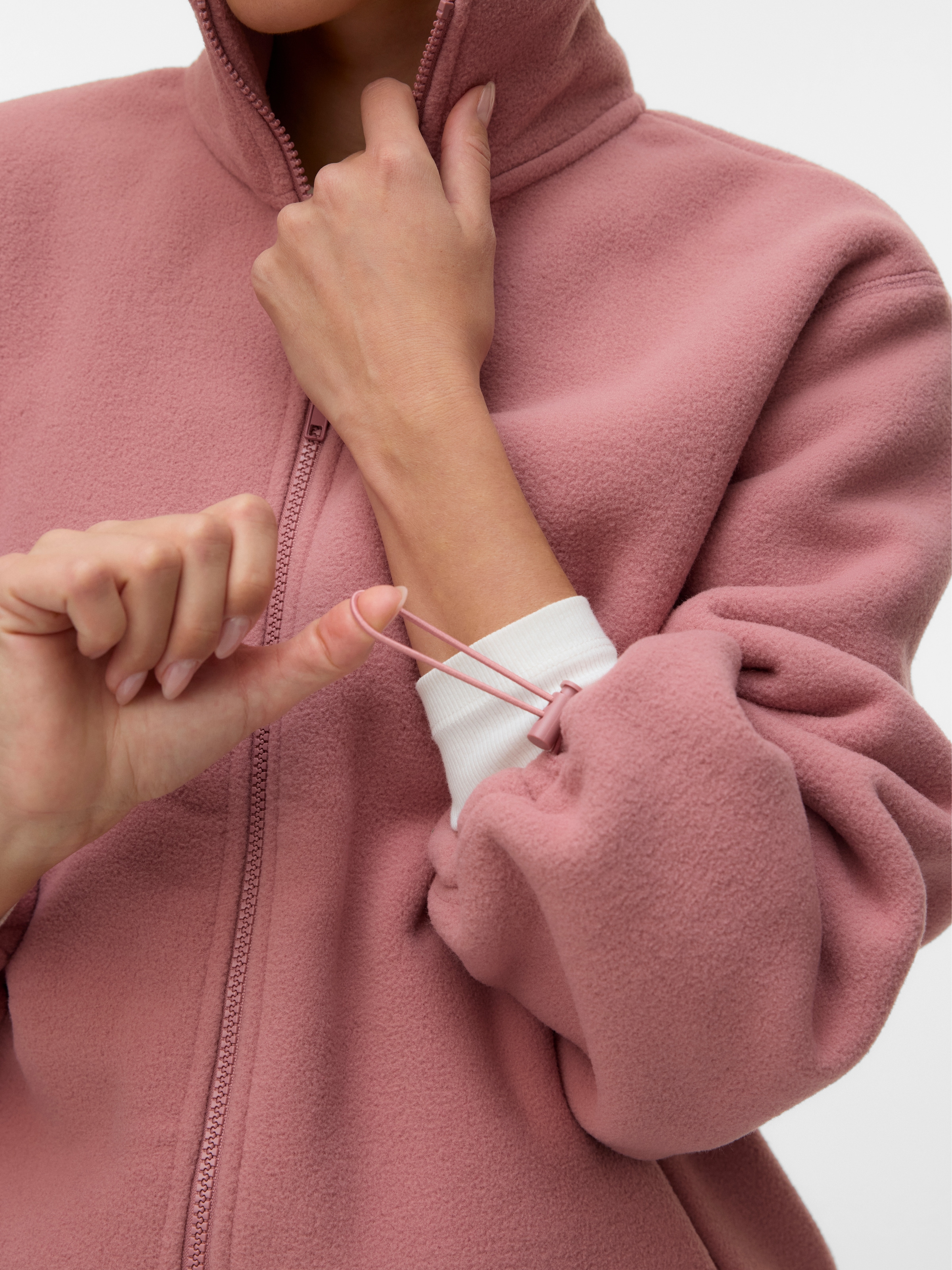 Vero Moda Fleecejacke »VMJANNIE LS FLEECE ZIP JACKET EXP« Kunstfaser