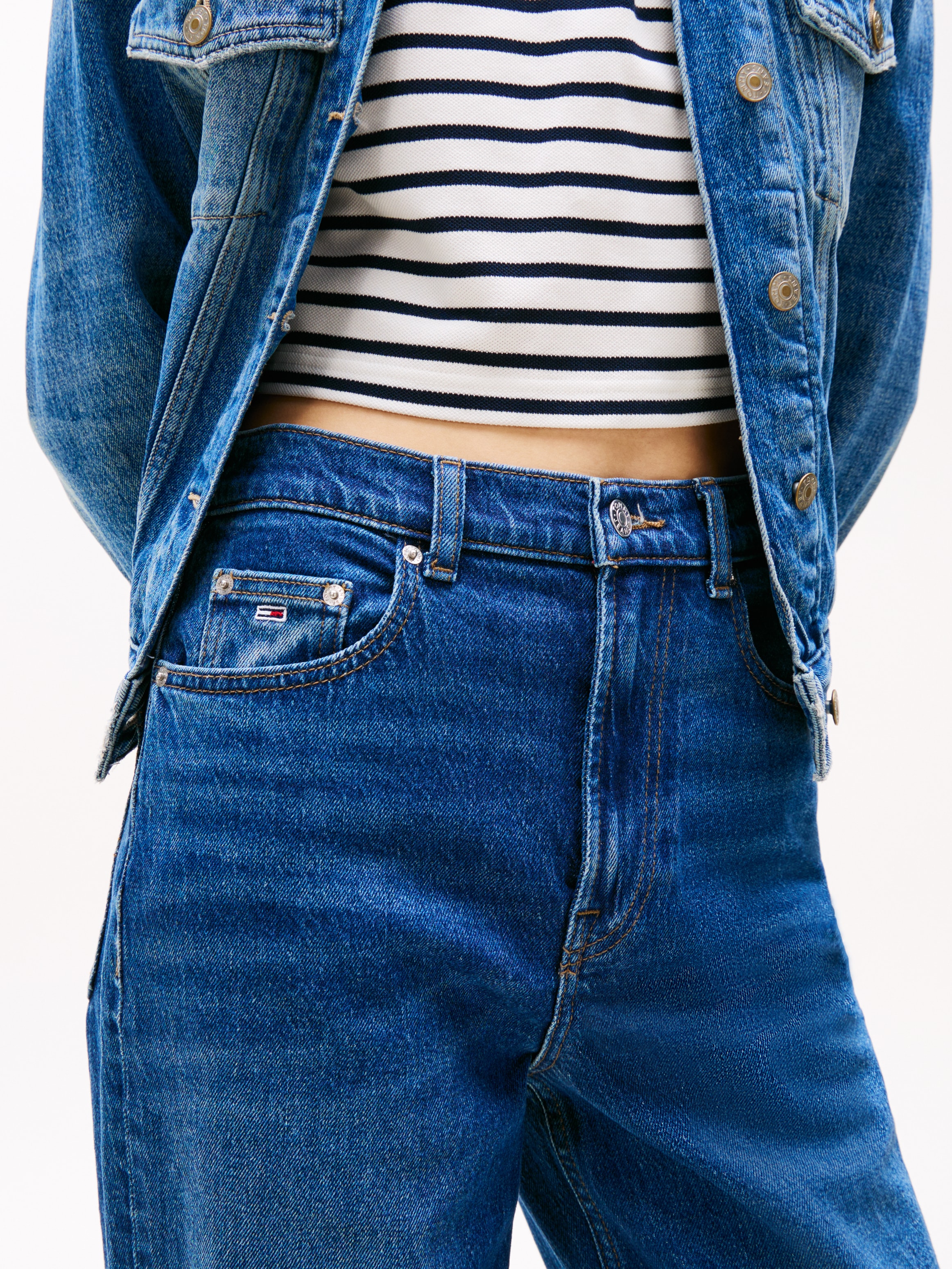 Tommy Jeans Straight-Jeans »LAYLA HR SLIM STR« in Knöchellänge