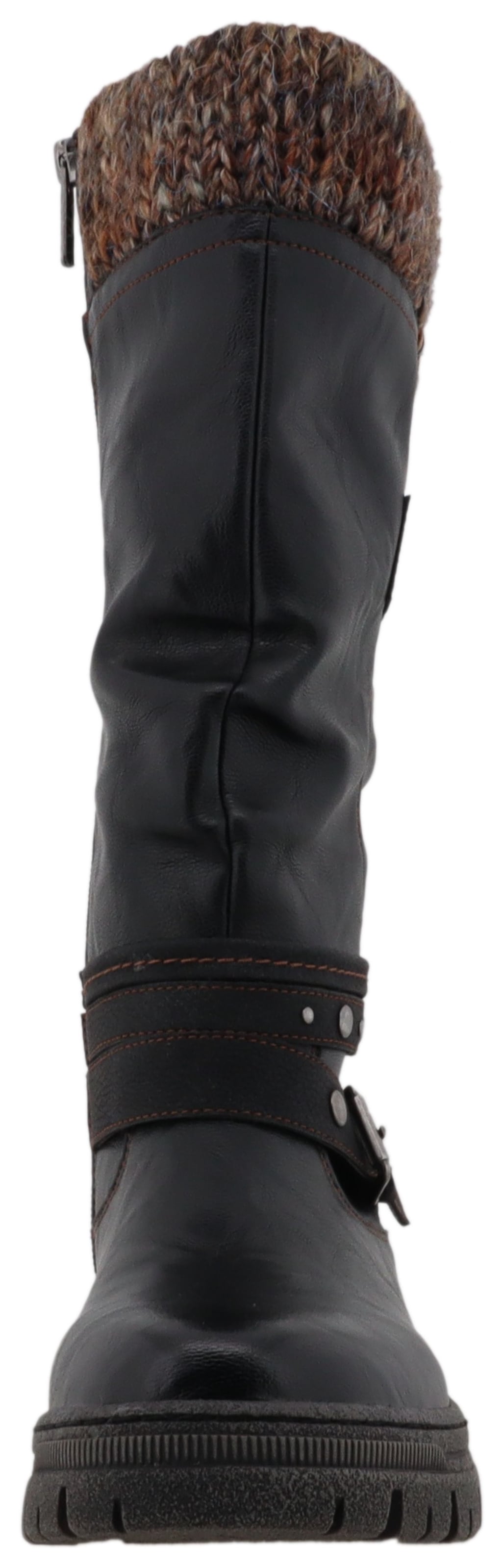Mustang Shoes Winterstiefel »Tabitha«  Stiefel mit Zierriemchen und Blockabsatz