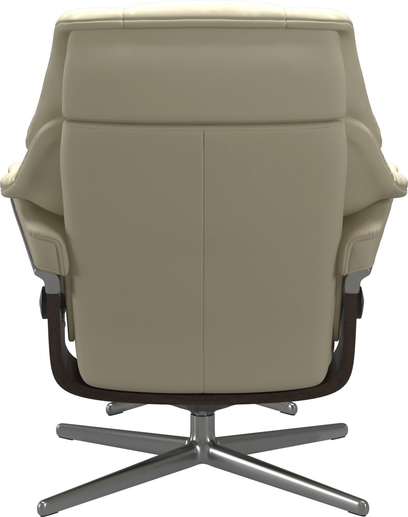 Stressless® Relaxsessel »Reno«, (Set, Relaxsessel mit Hocker), mit Hocker, mit Cross Base, Größe S, M & L, Holzakzent Wenge