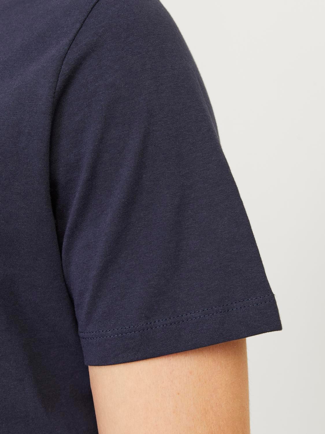 Jack & Jones Rundhalsshirt »JJEORGANIC BASIC TEE SS O-NE 3PK MP NOOS«, (Packung, 3 tlg.)
