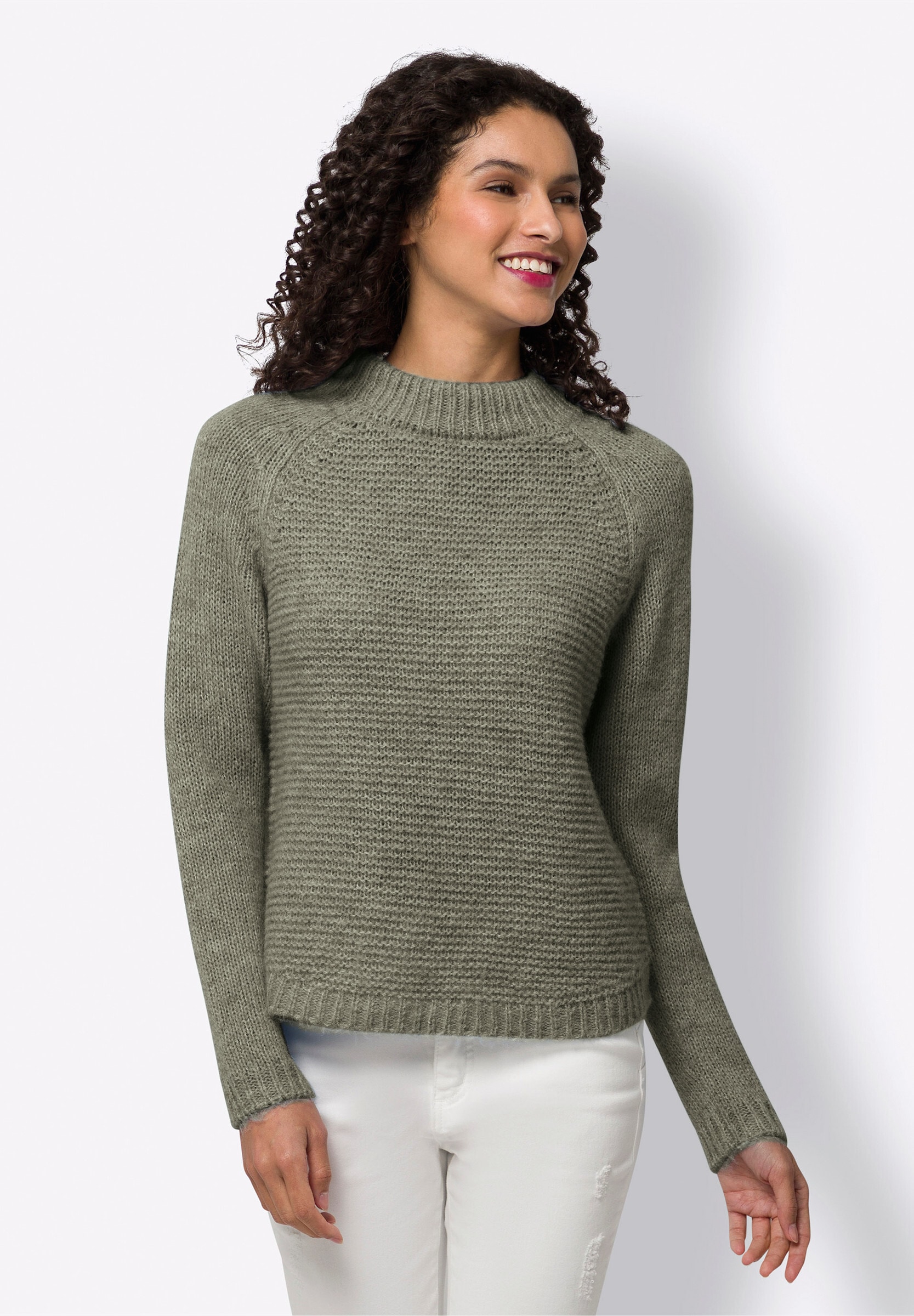 heine Strickpullover »Pullover Strickpullover mit Raglan-Ärmel«