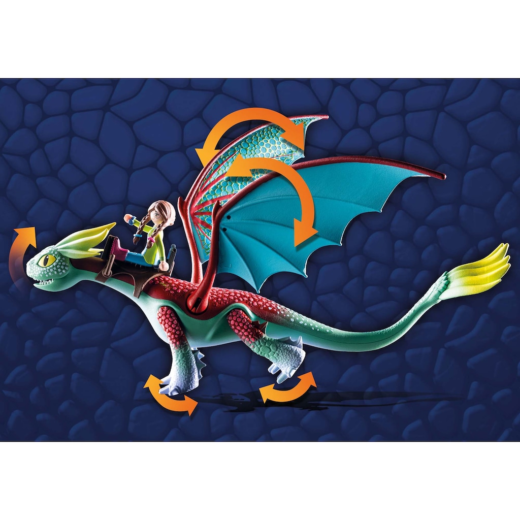 Playmobil® Konstruktions-Spielset »Dragons: The Nine Realms - Feathers & Alex (71083)«, (14 St.)