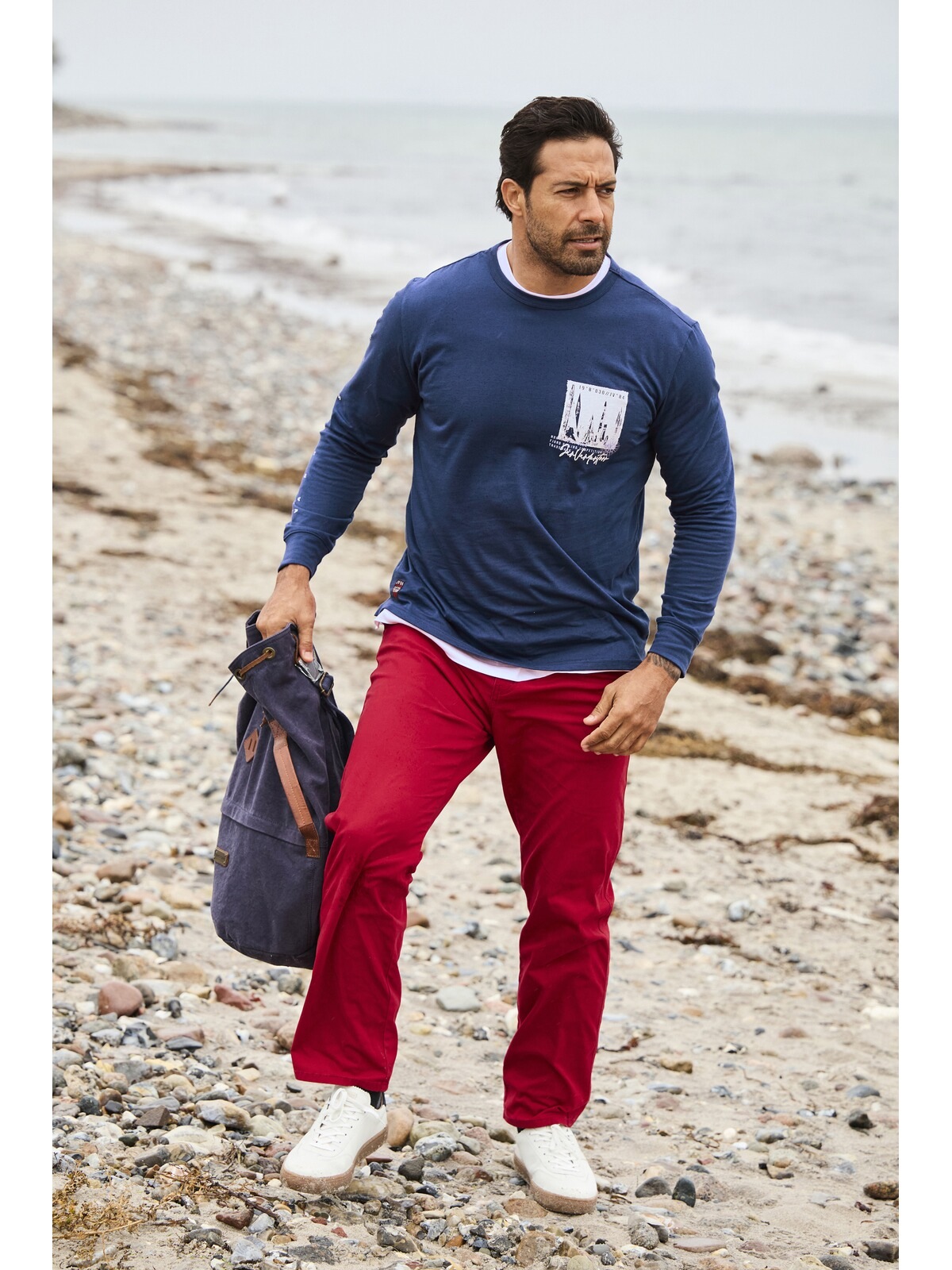 Jan Vanderstorm Langarm-Poloshirt »Langarmshirt WINHOLM«