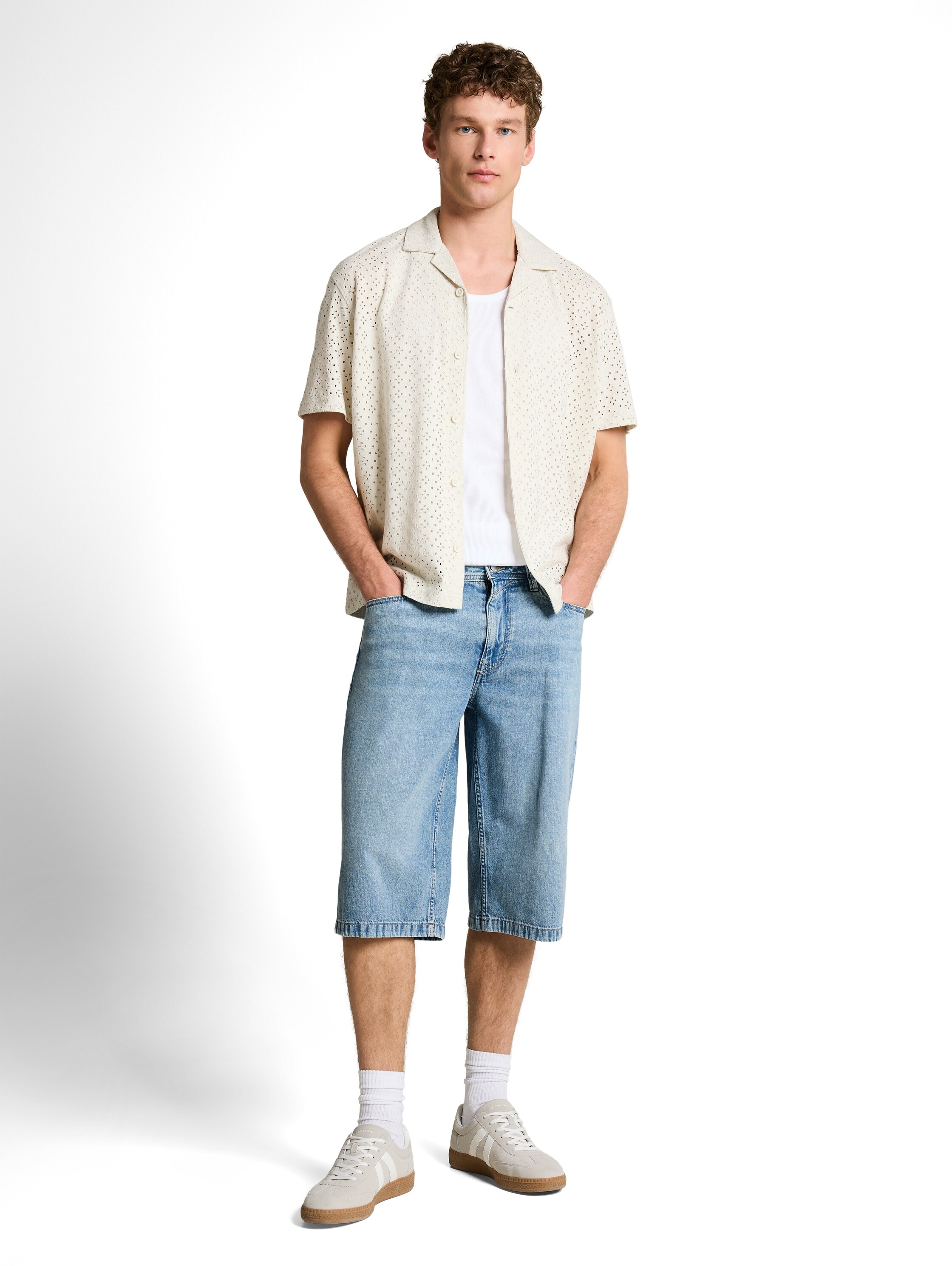 TOM TAILOR Denim Jeansbermudas Sommerbermuda aus Baumwolle