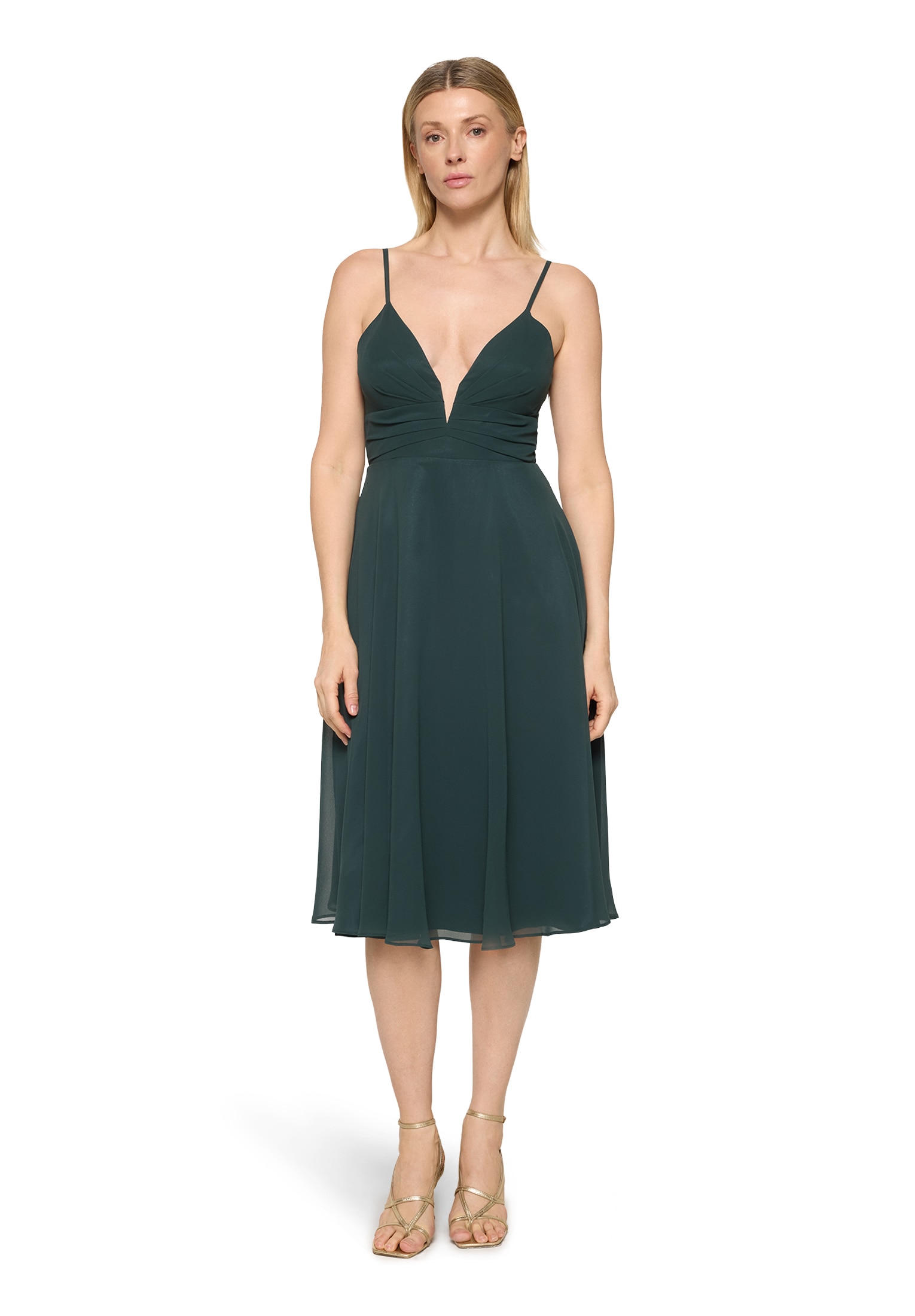Vera Mont Chiffonkleid »Chiffonkleid mit V-Ausschnitt«