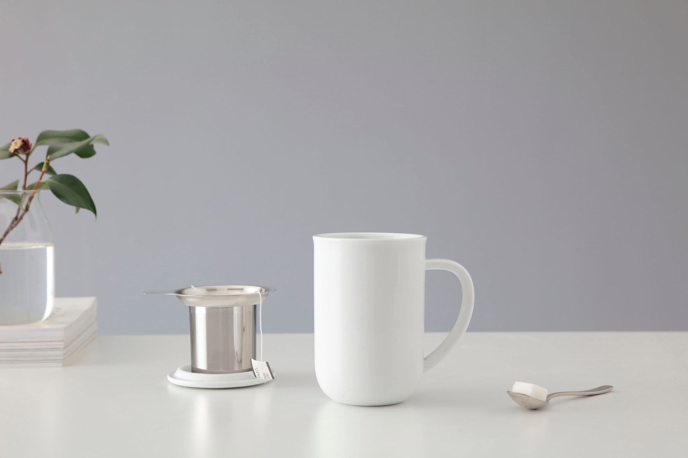 VIVA SCANDINAVIA Tasse »Balance«, Porzellan, mit Teesieb und Deckel, 500 ml