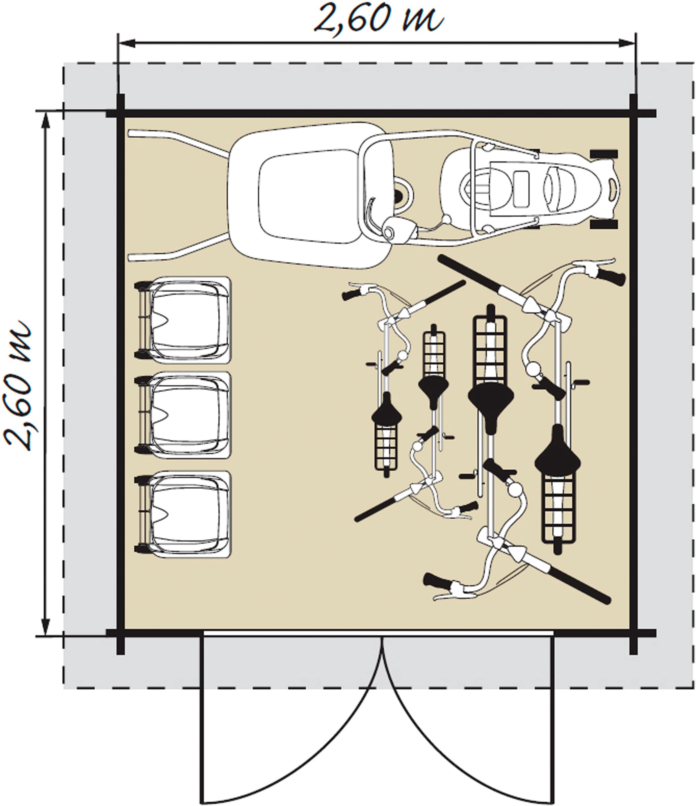 Kiehn-Holz Gartenhaus »Mellenberg 4«