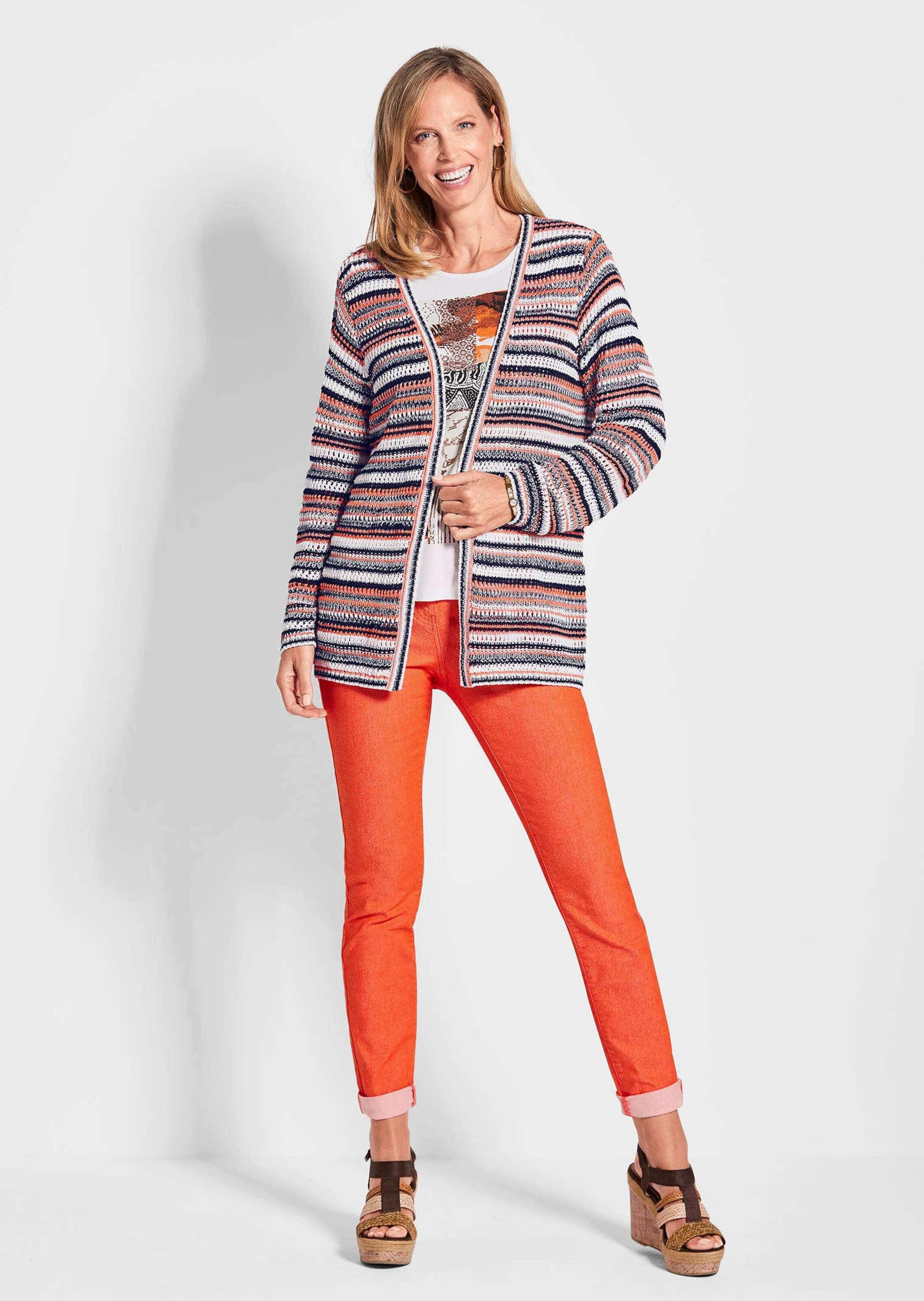 GOLDNER Strickjacke »Luftige multicolore Strickjacke«