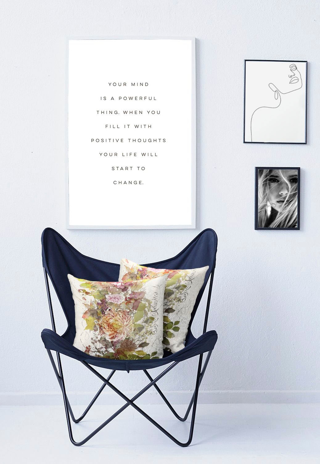 APELT Dekokissen »5252« mit Blüten-Motiv, Kissenhülle ohne Füllung, 1 Stück