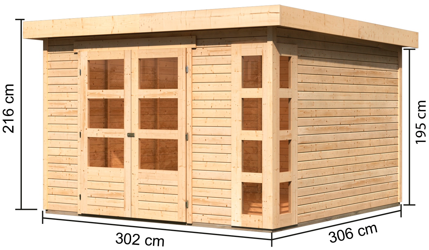 Karibu Gartenhaus »Nordsee 6«