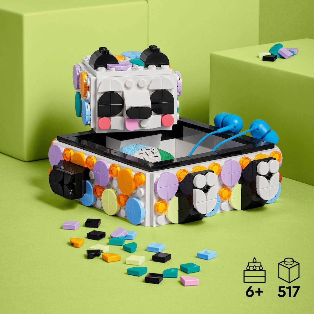 LEGO® Konstruktionsspielsteine »Panda Ablageschale (41959), LEGO® DOTS«, (517 St.)