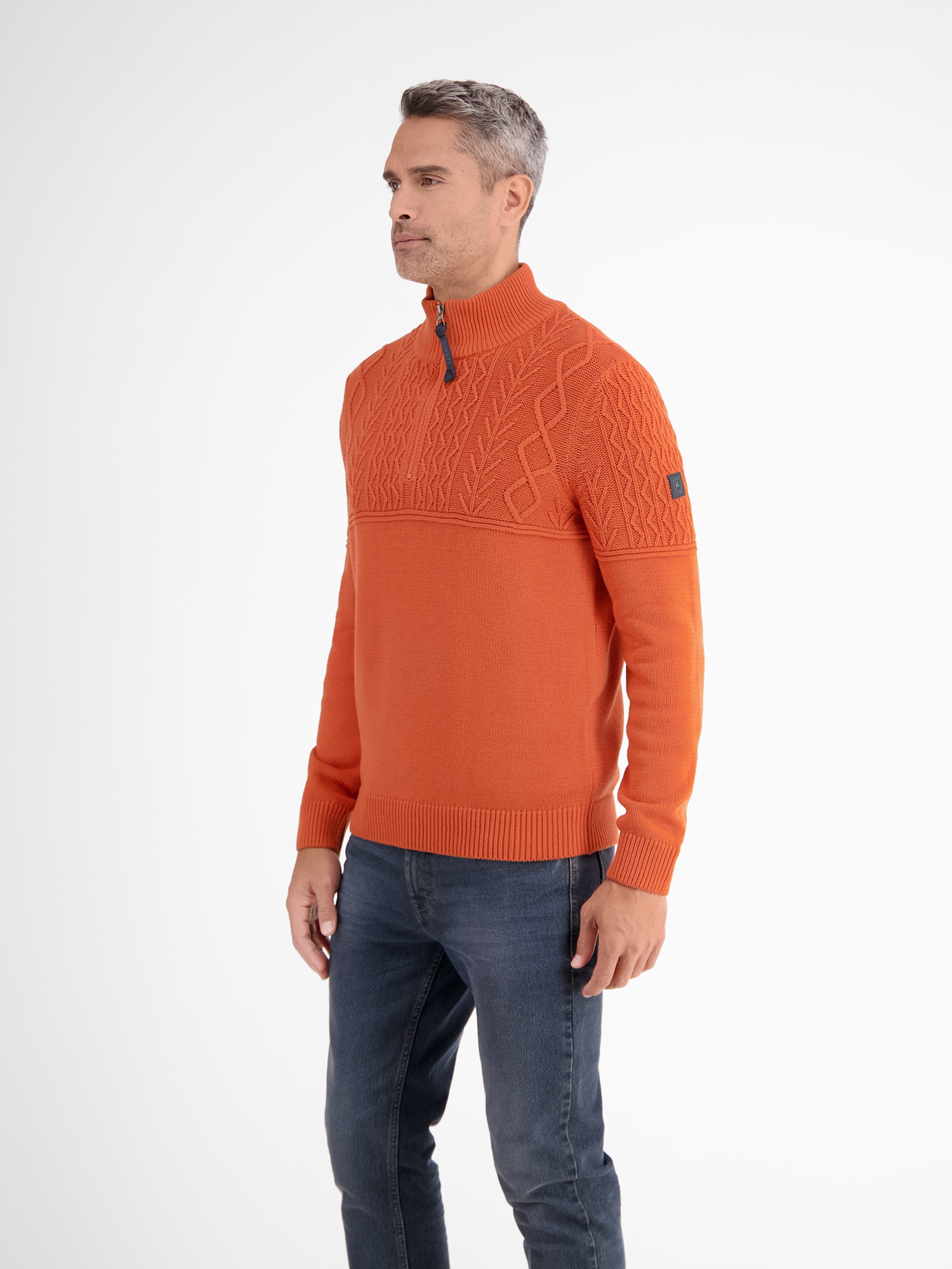 LERROS Strickpullover »LERROS Stricktroyer mit Cable-Muster«