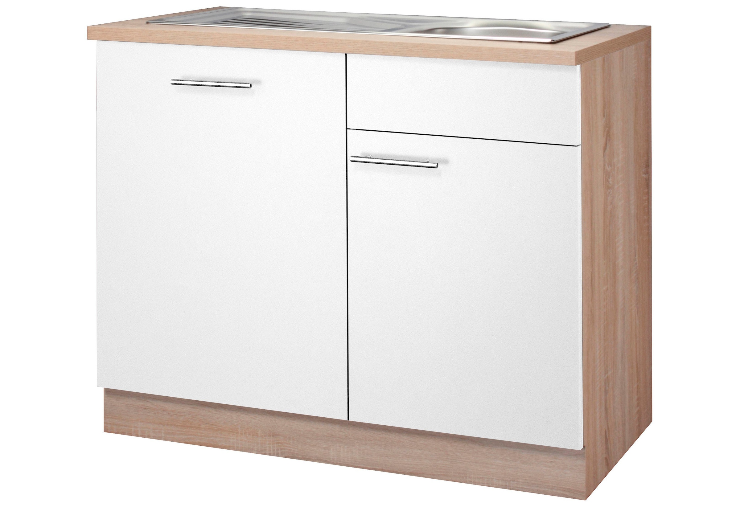 wiho Küchen Spülenschrank »Montana«, 110 cm breit, inkl. Tür/Griff/Sockel  für vollint. Geschirrspüler bestellen im OTTO Online Shop | Spülenschränke