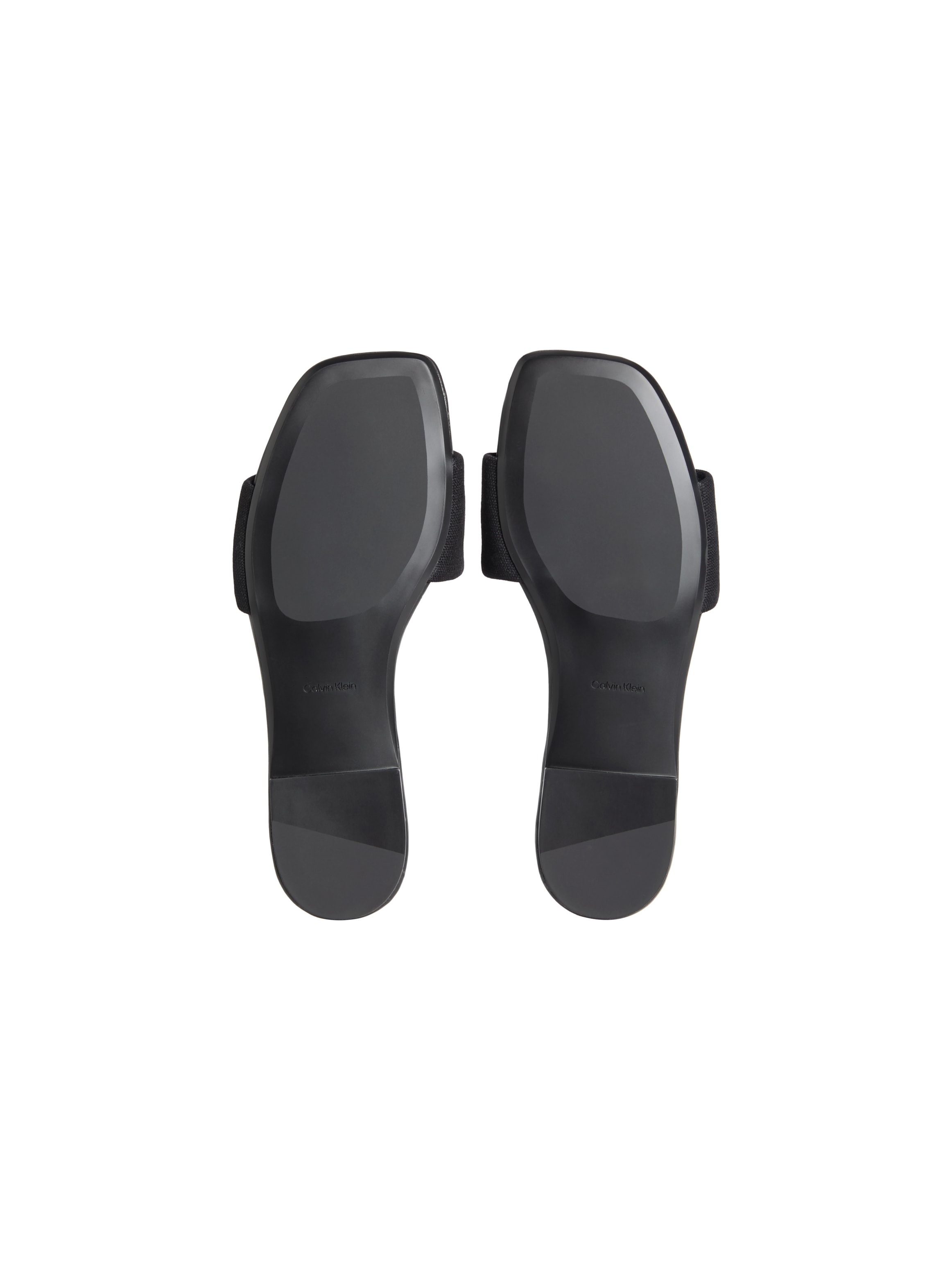 Calvin Klein Pantolette »SQUARE FLAT SNDL CANVAS HW«  Strandschuh, Badeschuh, Sommerschuh mit Blockabsatz