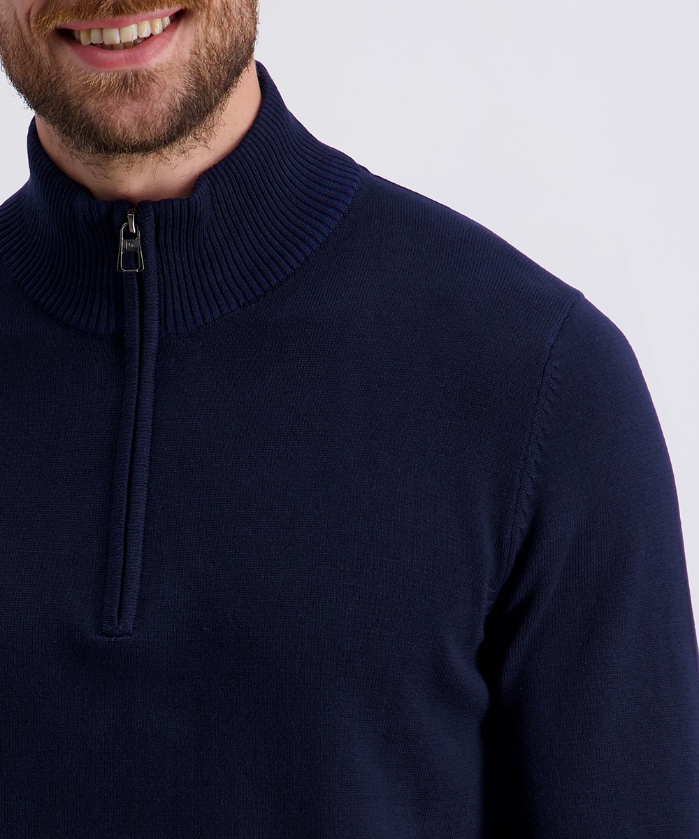 Pierre Cardin Strickpullover, mit Troyer Kragen