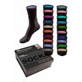H.I.S Socken, (Box, 20 Paar), mit farbigen Innenbündchen