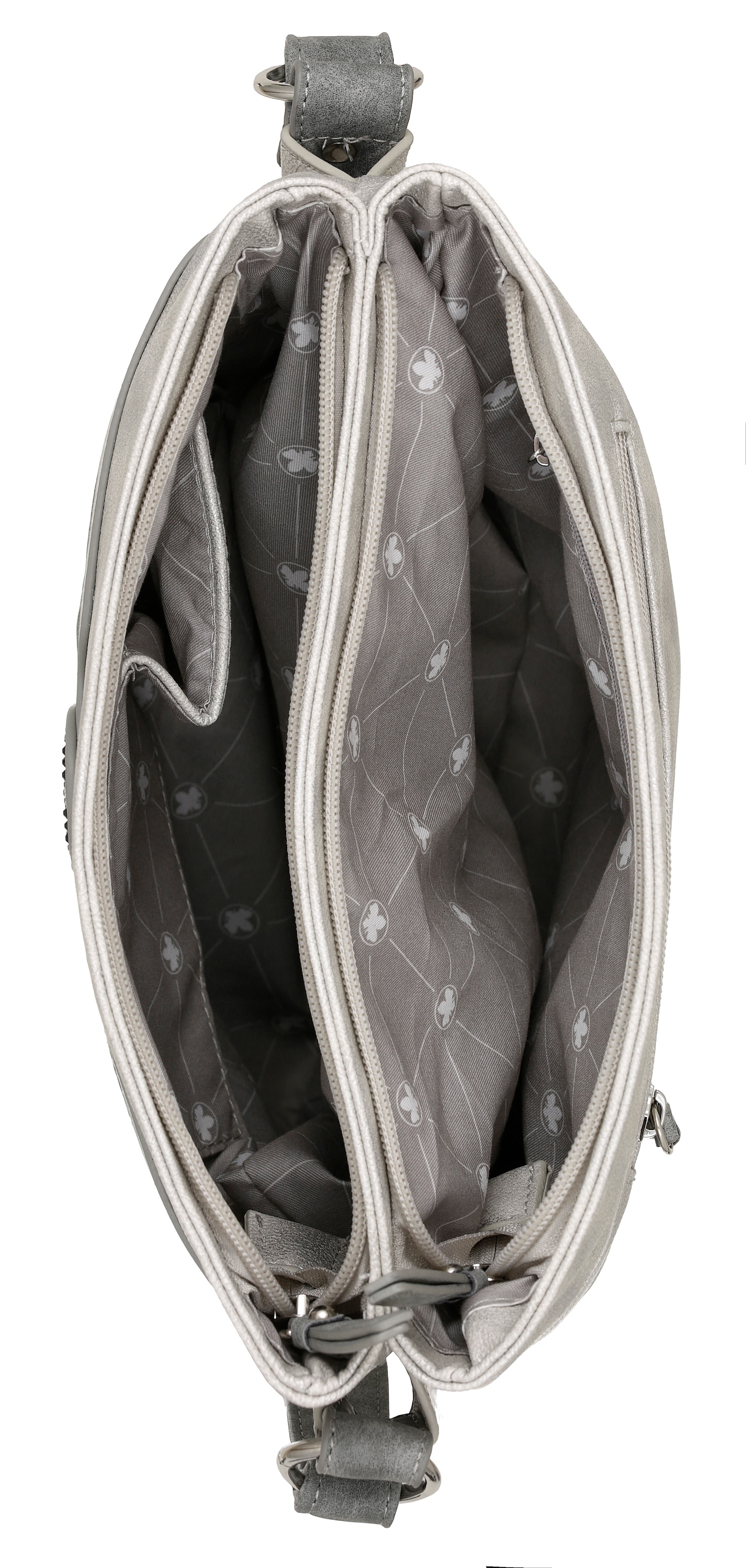 Rieker Umhängetasche, Schultertasche, Damen-Tasche mit praktischem Reißverschluss-Rückfach