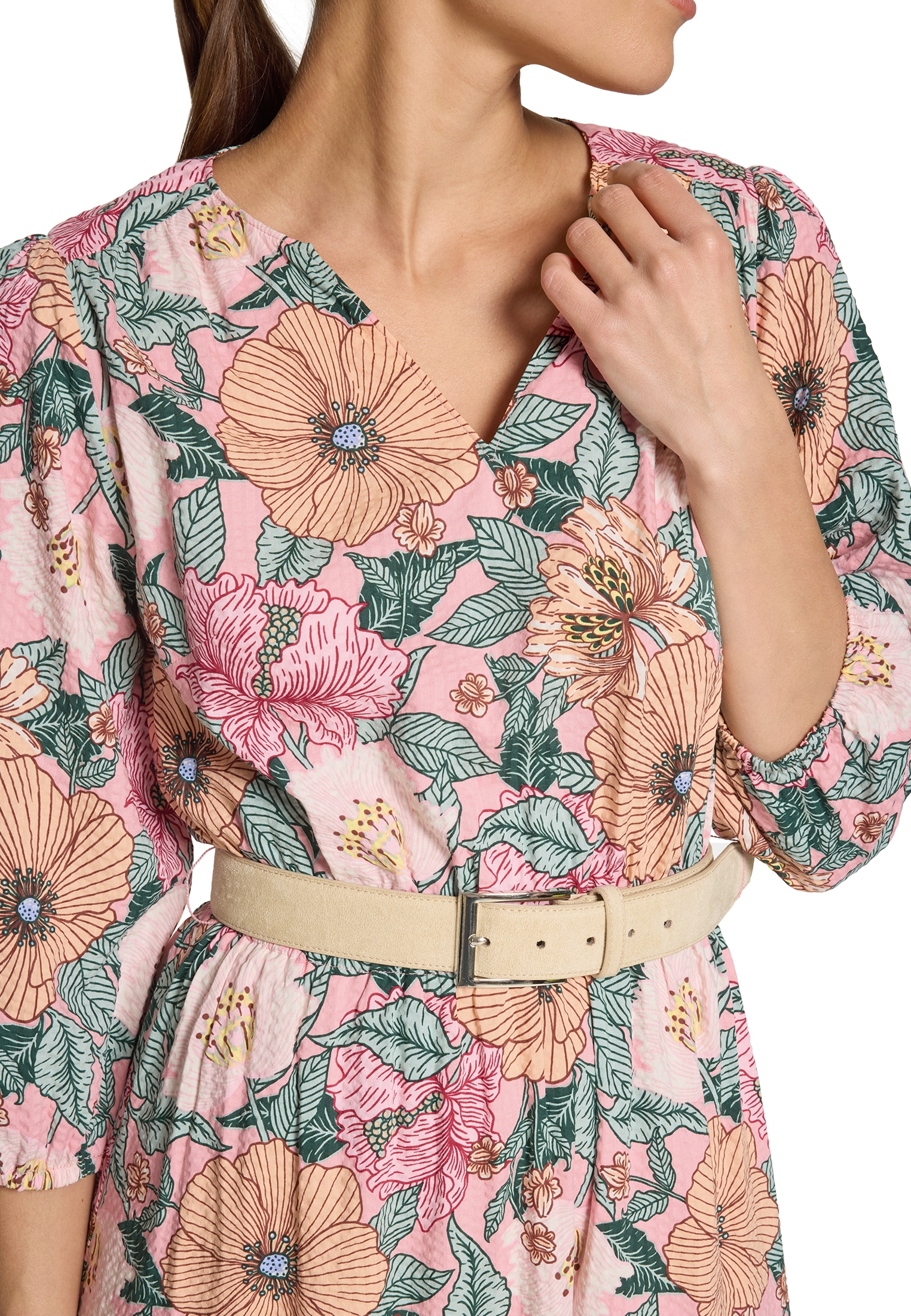 Zero Maxikleid »Maxikleid mit Blumenprint«